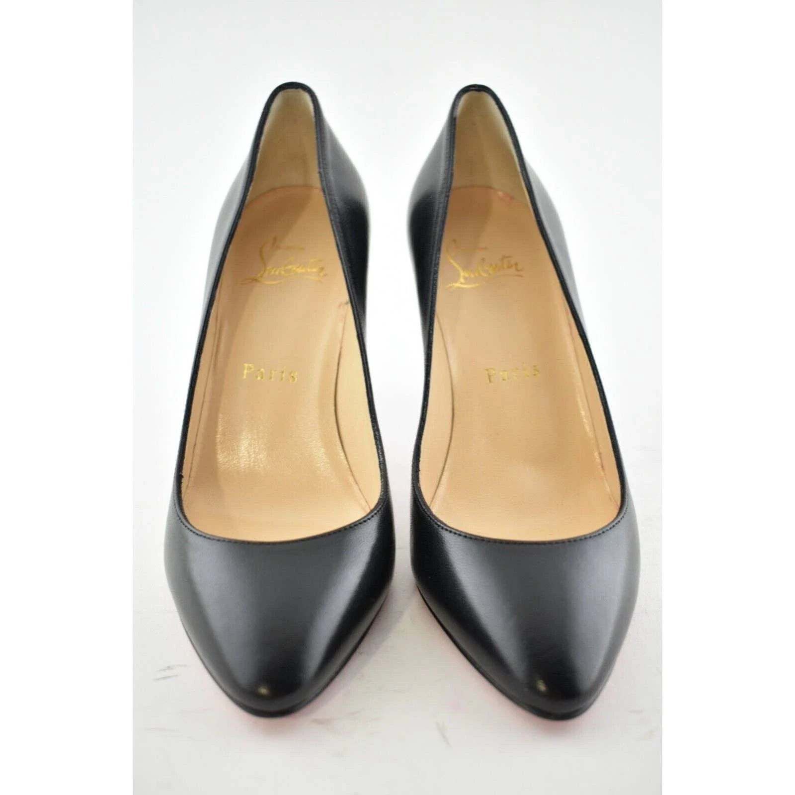 Christian Louboutin Christian Louboutin Eloise 85 Black Nappa Shiny Leather Size US 5 / IT 35 - 5 Thumbnail