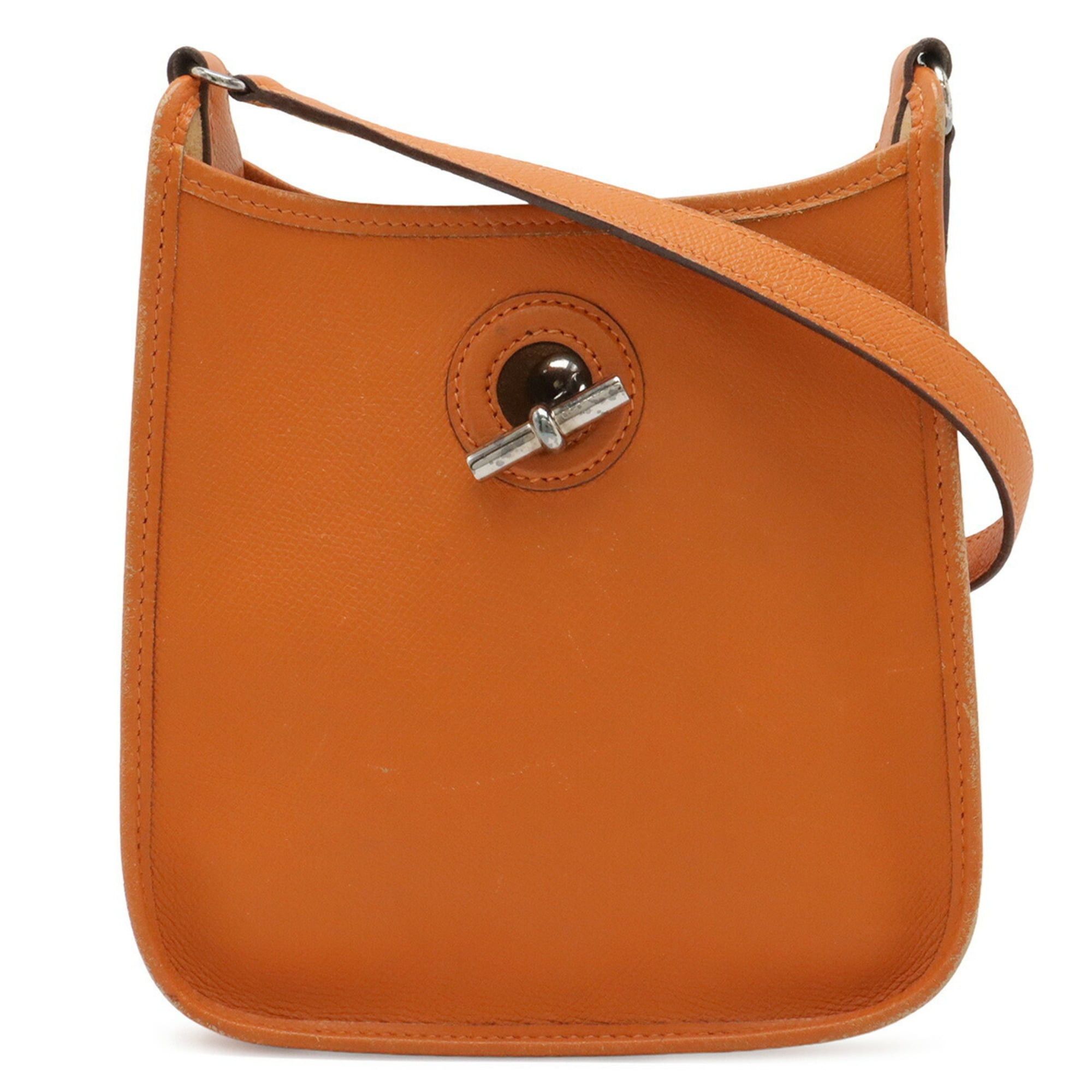 Hermes HERMES Vespa TPM Shoulder Bag/Pochette, Leather, Orange, □H Stamp Size ONE SIZE - 1 Thumbnail