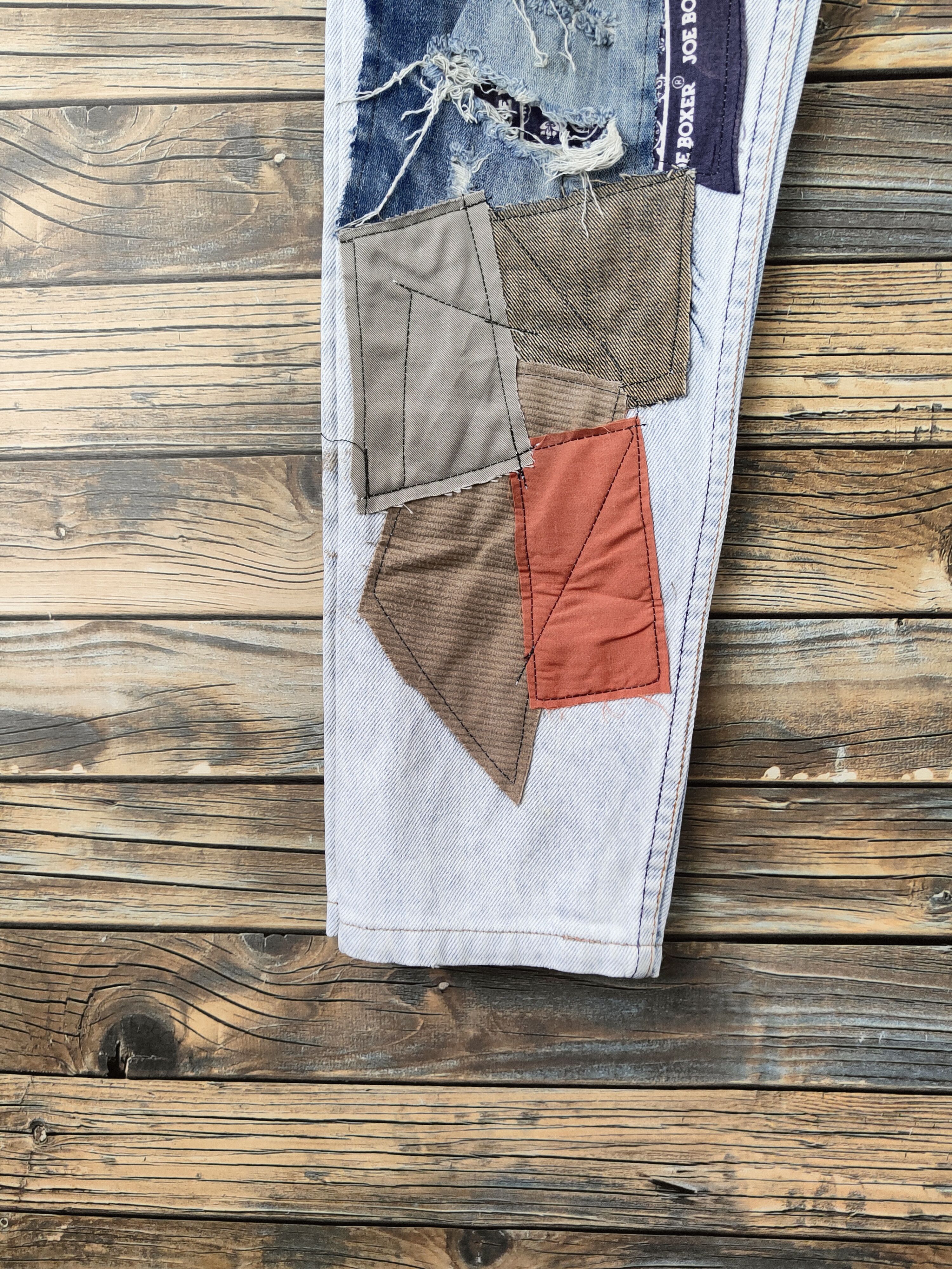 Levi's DL Levi's Light Distressed patchwork Ripped denim #46-832 Size US 29 - 4 Thumbnail