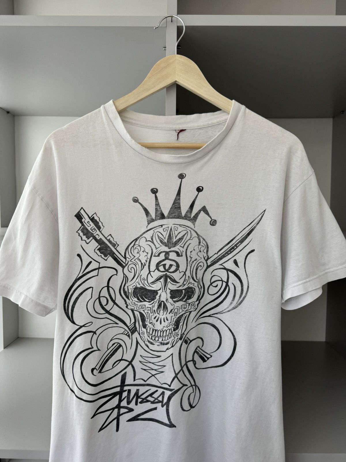 Stussy × Vintage Stussy Vintage 90s Retro Skull Logo Tee Size US M / EU 48-50 / 2 - 3 Thumbnail