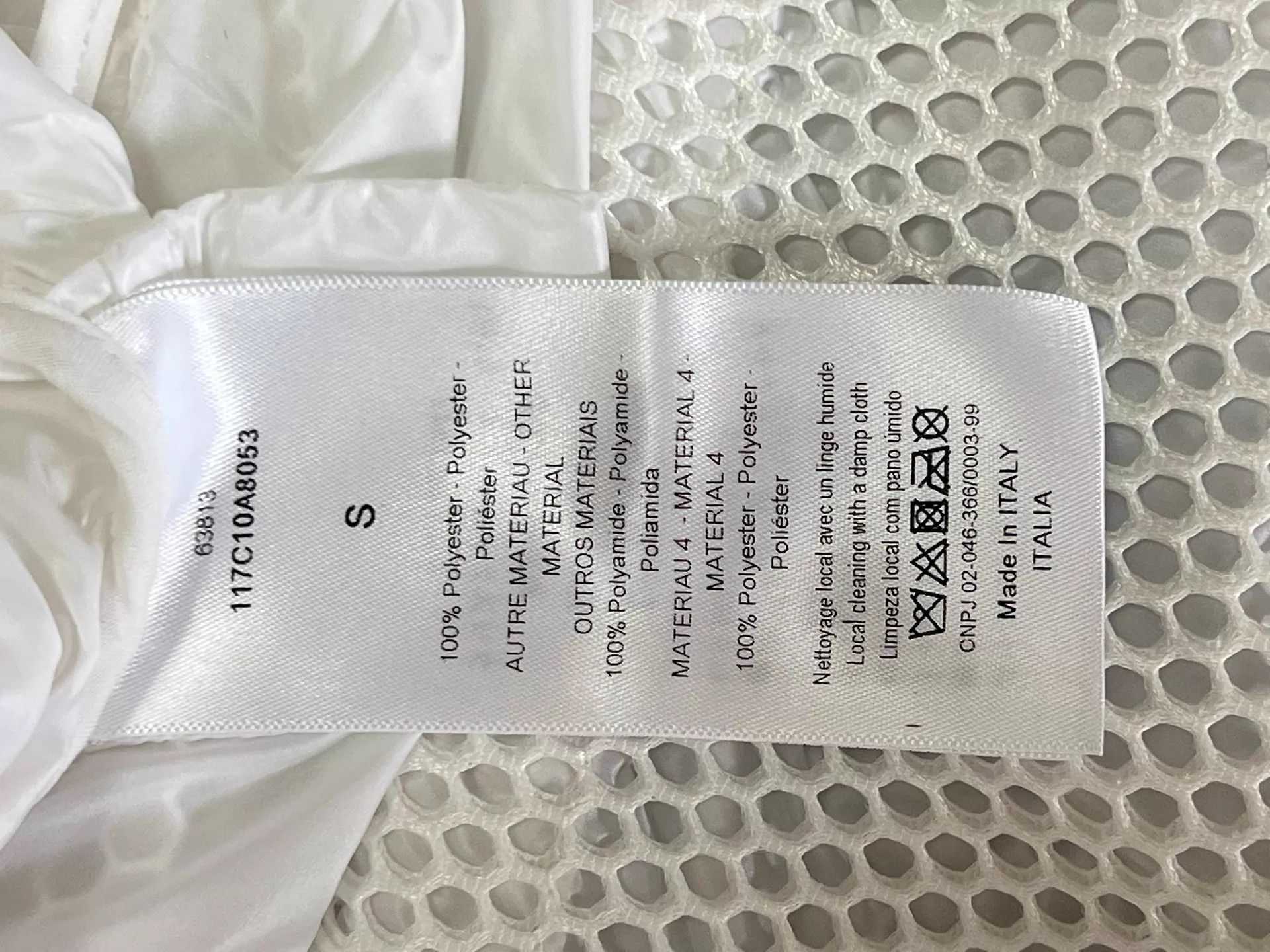 Dior Dior Tech Mesh Oversized Hooded Jacket White S Logo Size S / US 4 / IT 40 - 7 Thumbnail