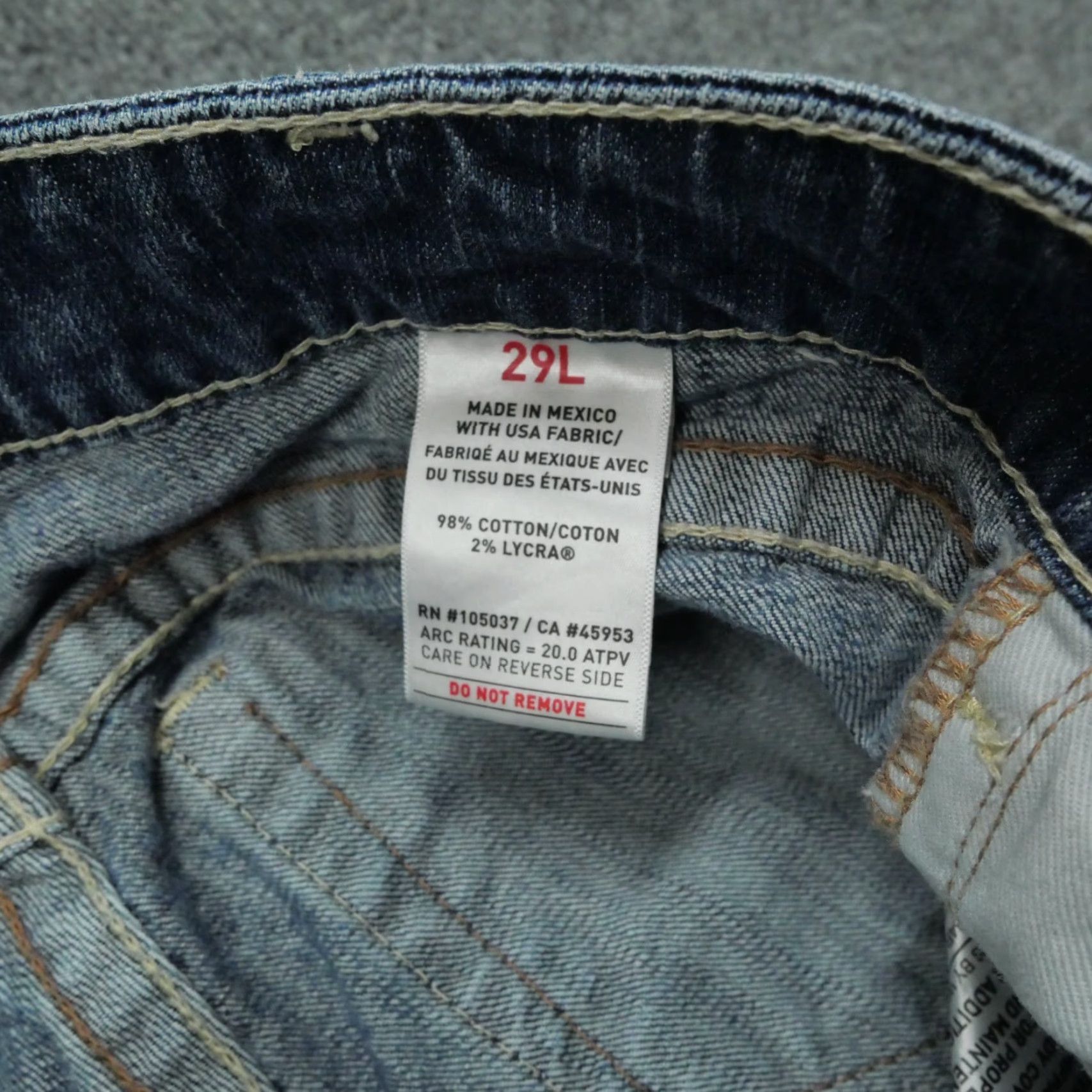 Ariat Ariat Jeans Womens 29 Blue Flame-Resistant Mid Rise Cropped Workwear 32x27 Size 29" - 5 Thumbnail