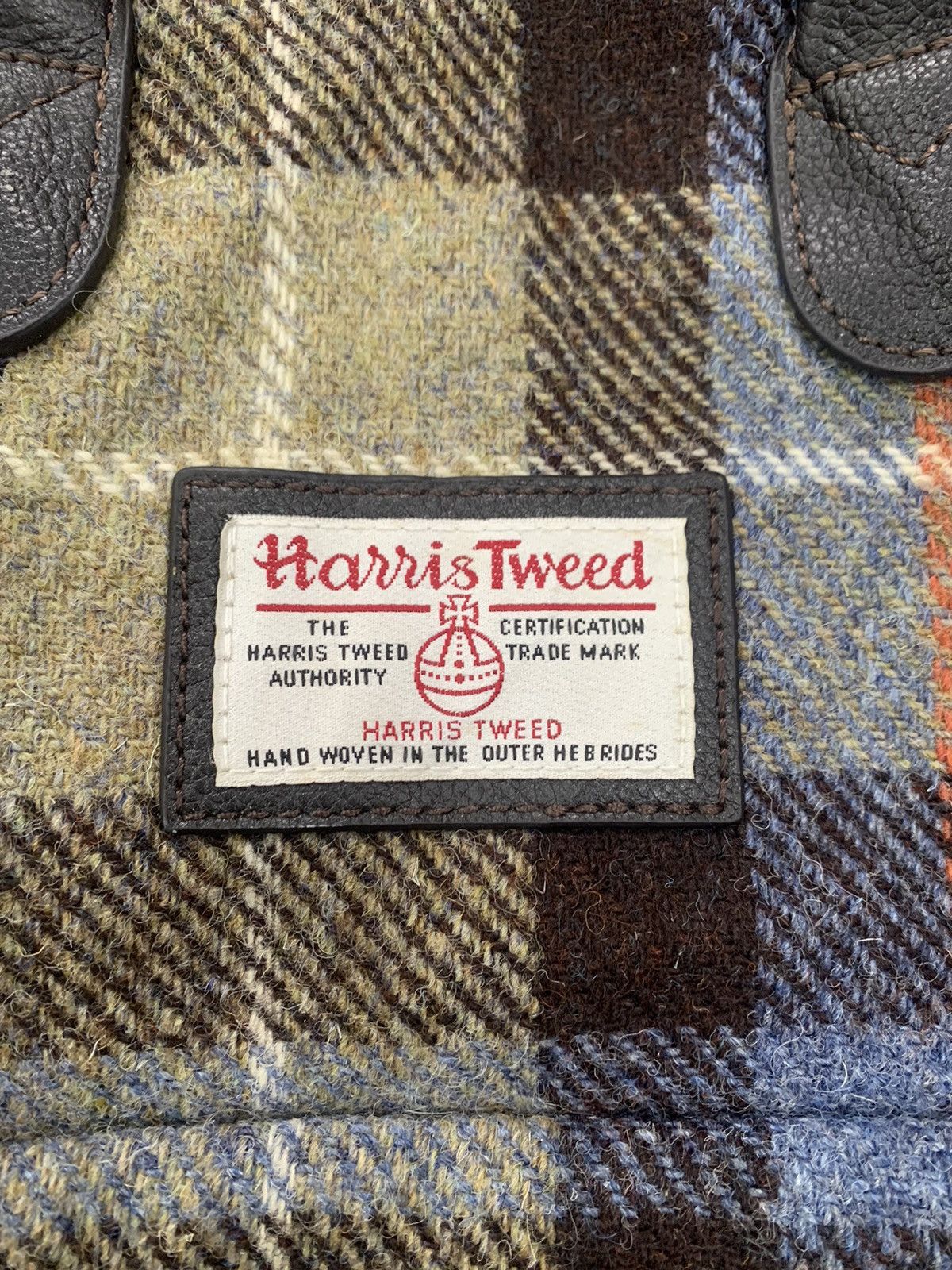 Harris Tweed British Green Harris Tweed Mini Backpack 2 in 1 Style Size ONE SIZE - 7 Thumbnail