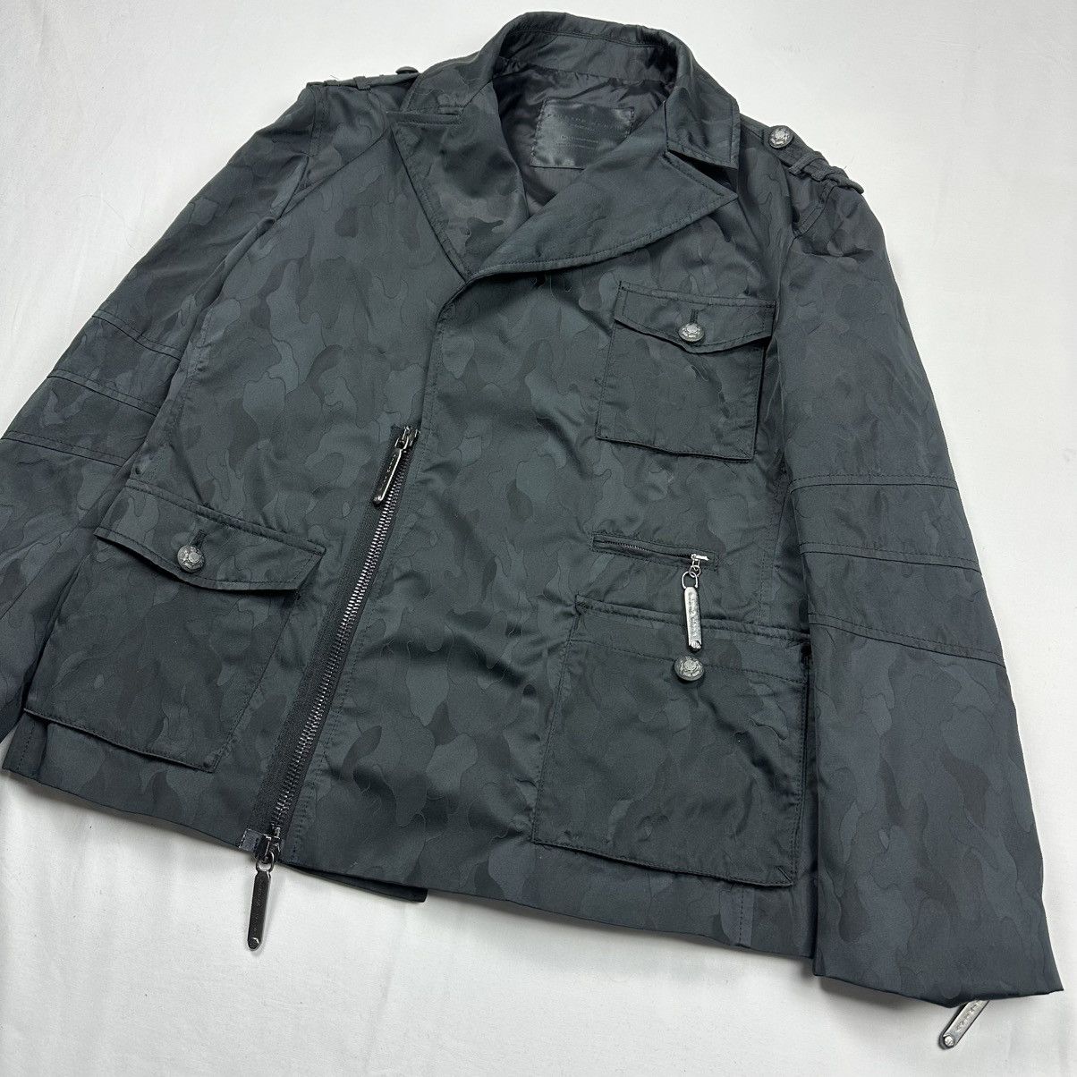 Philipp Plein Philipp Plein Homme Mainline Camo Zip Jacket Black Size US M / EU 48-50 / 2 - 4 Thumbnail