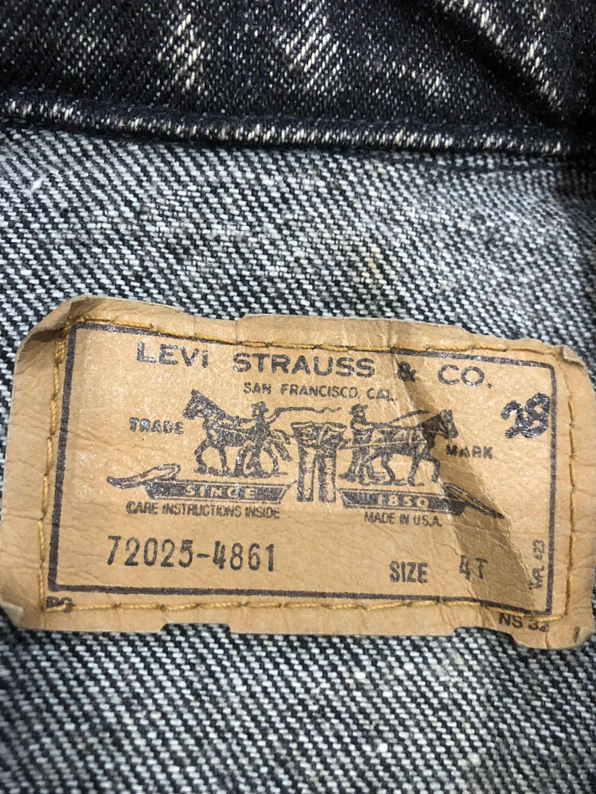 Levi's Little Levis Denim Jacket For Frame Collection Size US XXS / EU 40 - 15 Thumbnail