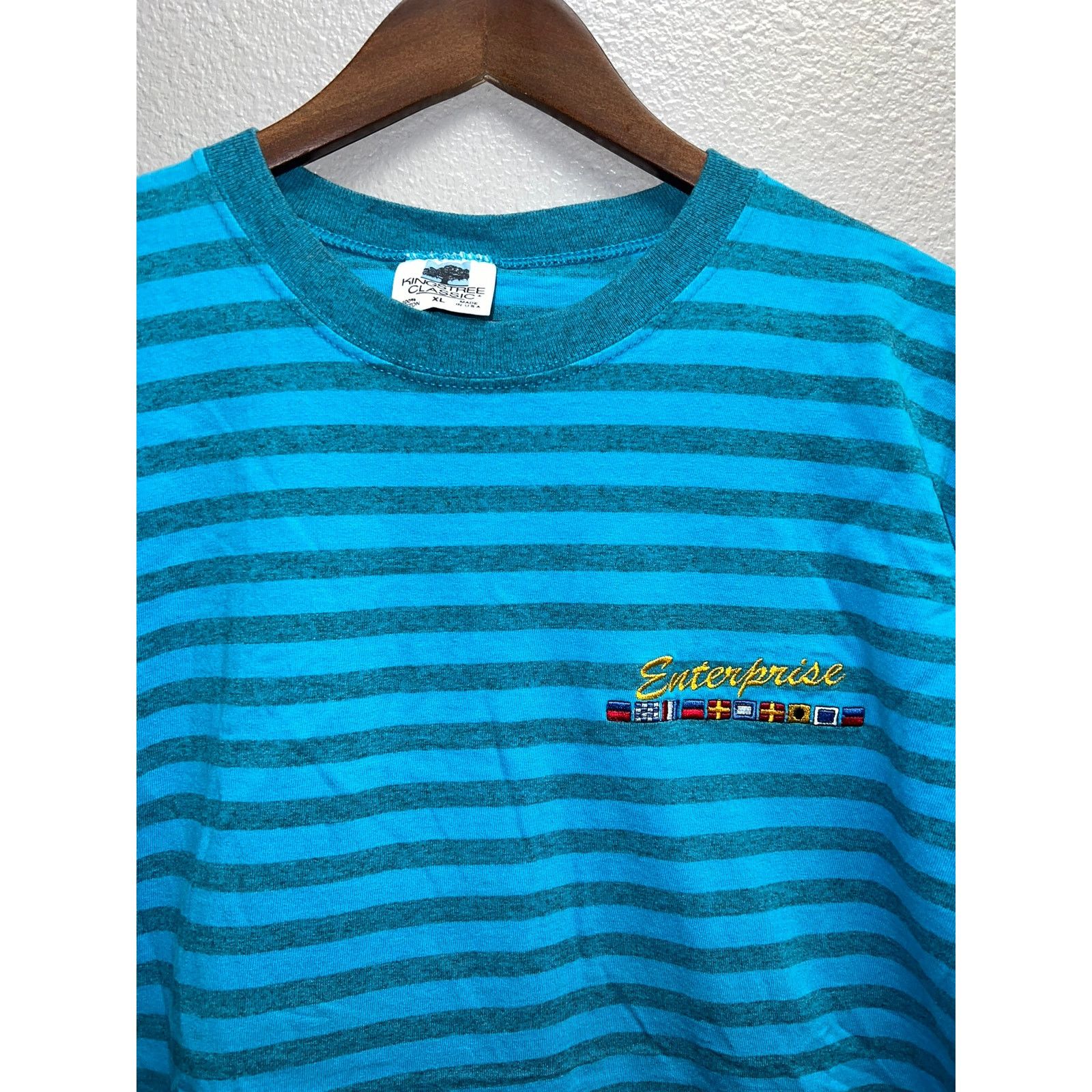 Vintage Vintage Enterprise Shirt Flags Boat Graphic Tee 90s 1990s XL Size US XL / EU 56 / 4 - 2 Thumbnail
