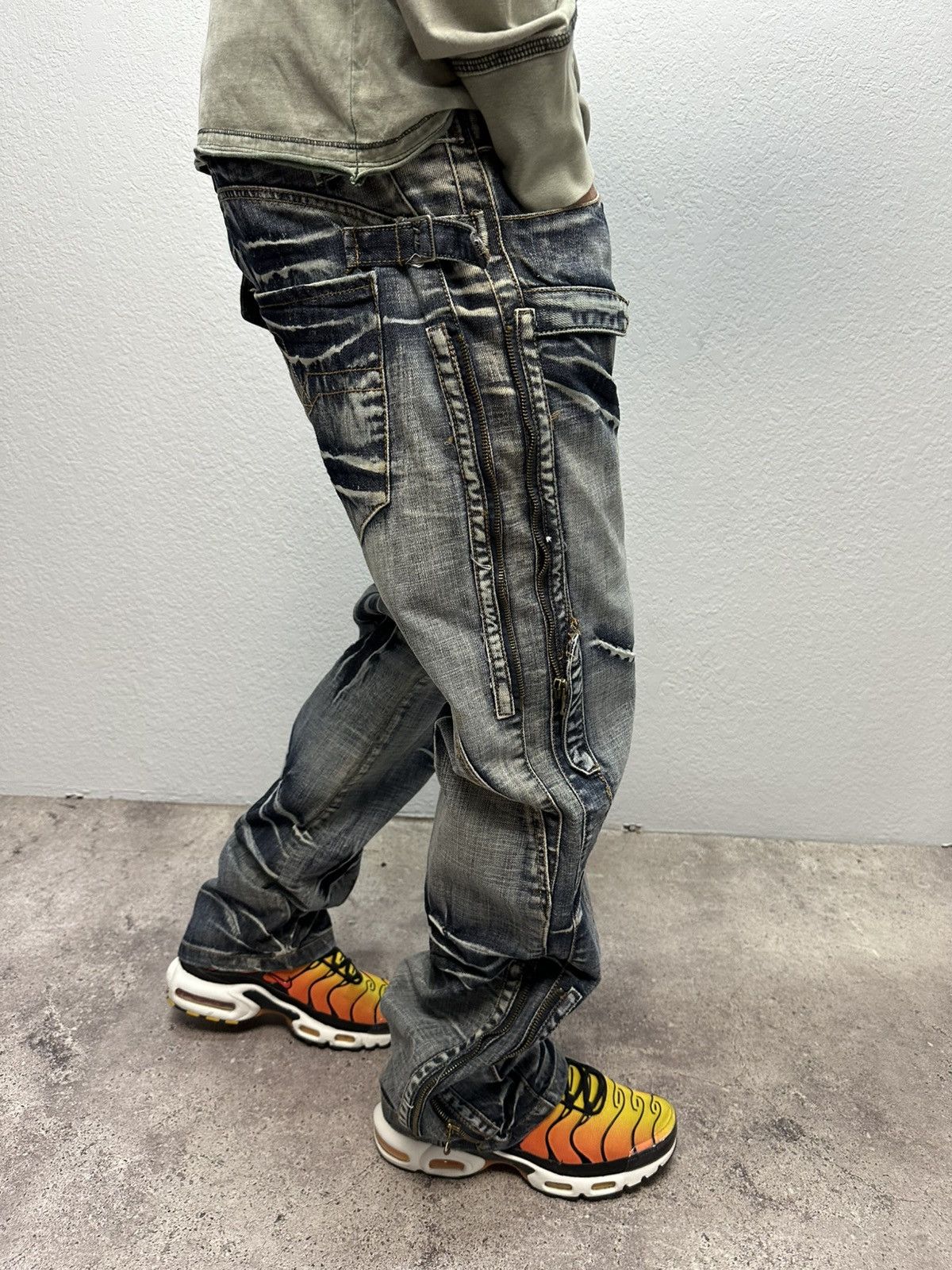 Other Vintage Junya Watanabe Balenciaga Style Denim Jeans Y2K Size US 34 / EU 50 - 4 Thumbnail