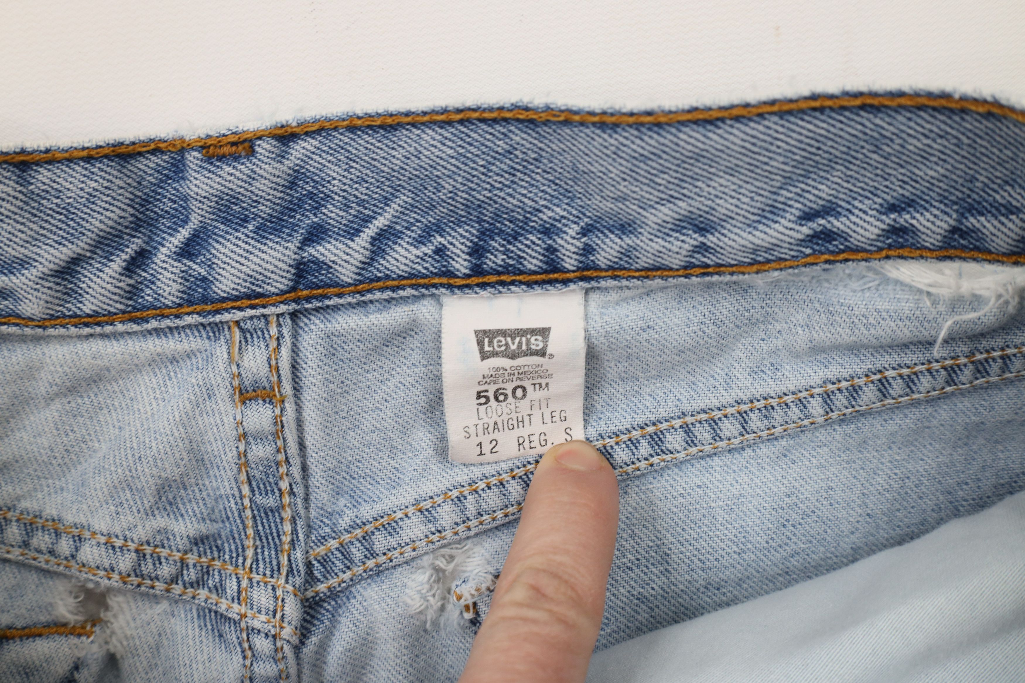 Levi's × Vintage Vintage 90s Levis 560 Fit Straight Leg Denim Jeans Blue Size 34" / US 12 / IT 48 - 9 Thumbnail