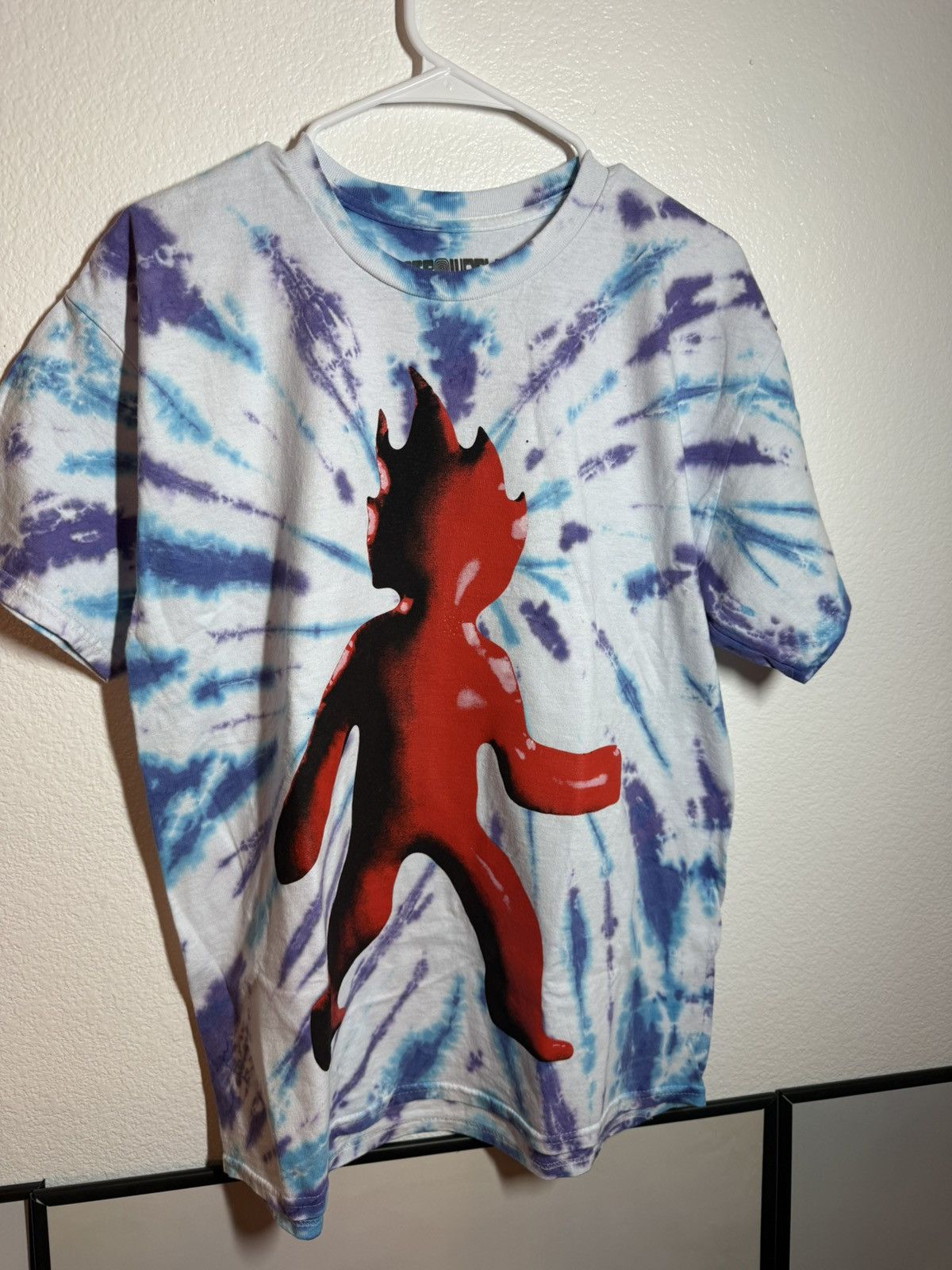 Travis Scott flame tee tiedye