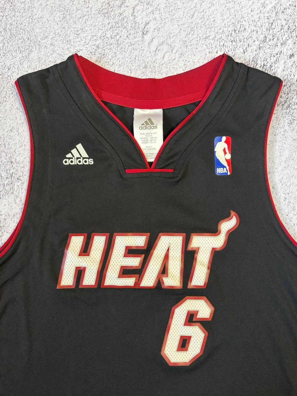 Adidas LeBron James Miami Heat Adidas 2012 Basketball Jersey Young Size US XXS / EU 40 - 3 Thumbnail