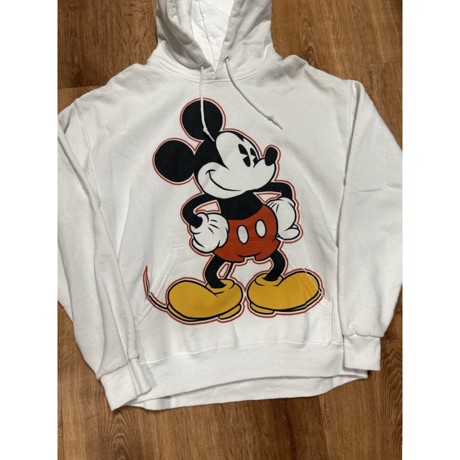 Disney Disney by Hanes Mickey Mouse Hoodie Sweatshirt White Medium Size M / US 6-8 / IT 42-44 - 4 Thumbnail