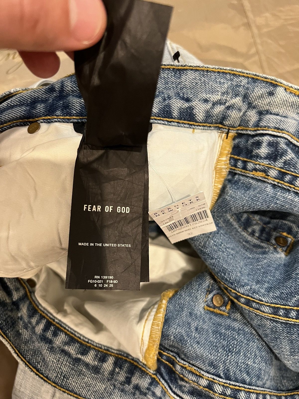 Fear of God FEAR OF GOD Skinny Jeans size 32 $1300 Size US 32 / EU 48 - 5 Thumbnail