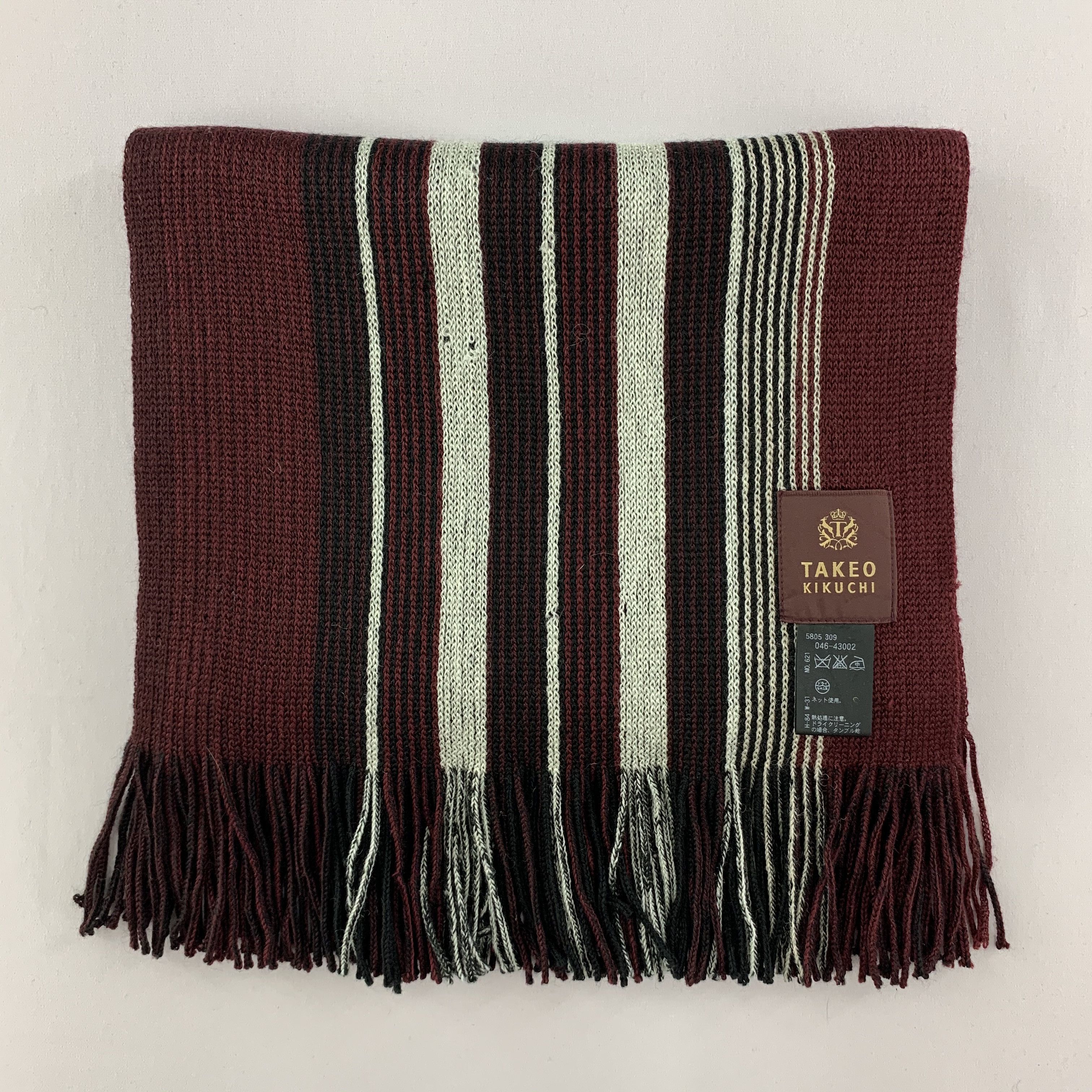 Takeo Kikuchi Takeo Kikuchi Scarf Wool Muffler Neck Wrap BL4099 Size ONE SIZE - 3 Thumbnail