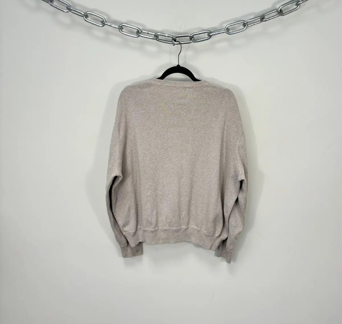 Polo Ralph Lauren × Ralph Lauren × Vintage Vintage Polo Ralph Lauren Sand Beige Classic Cotton Sweater Size US XL / EU 56 / 4 - 13 Thumbnail