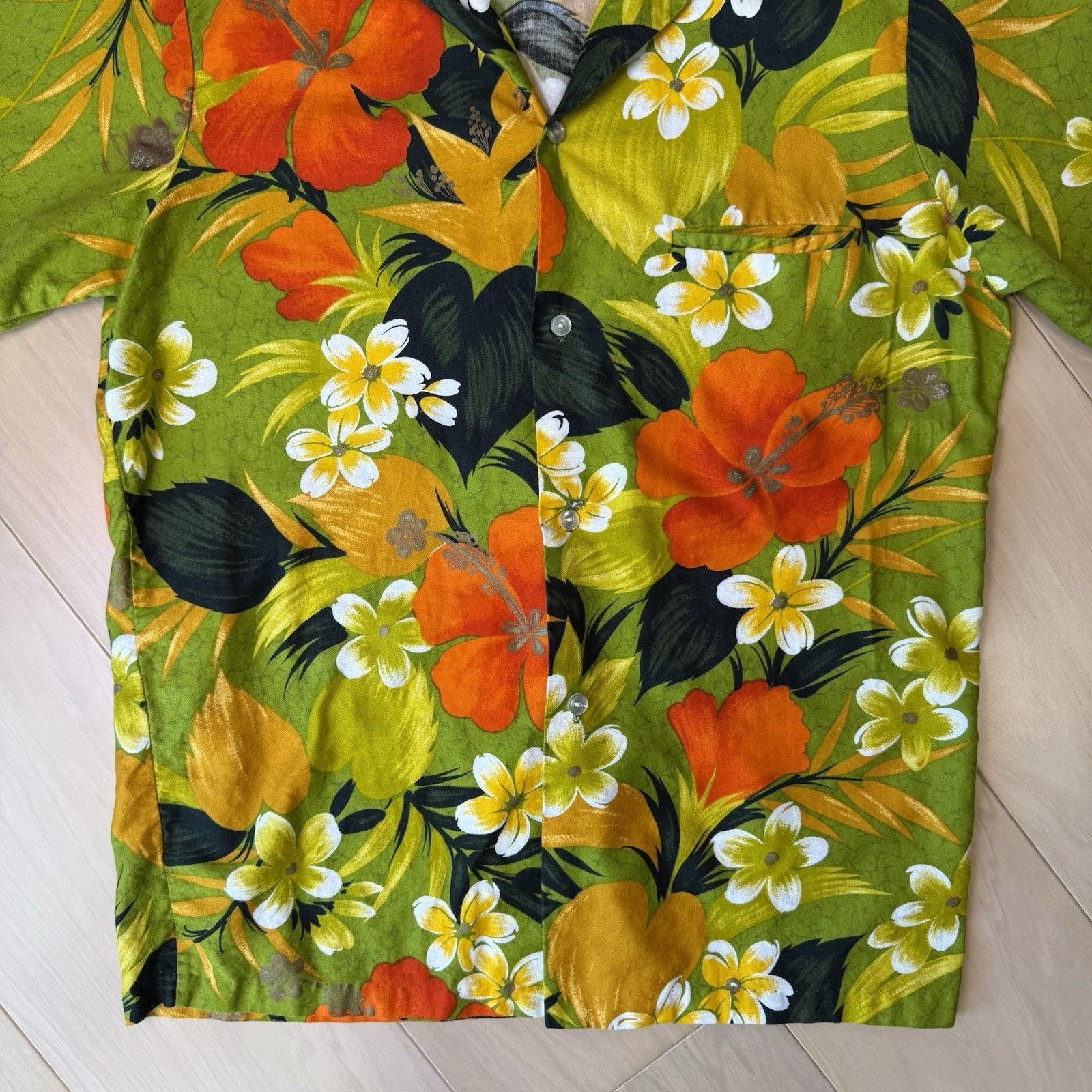 Vintage Vintage Sears Hawaii Shirt Medium Green 60s Short Sleeve Art Size US M / EU 48-50 / 2 - 5 Thumbnail