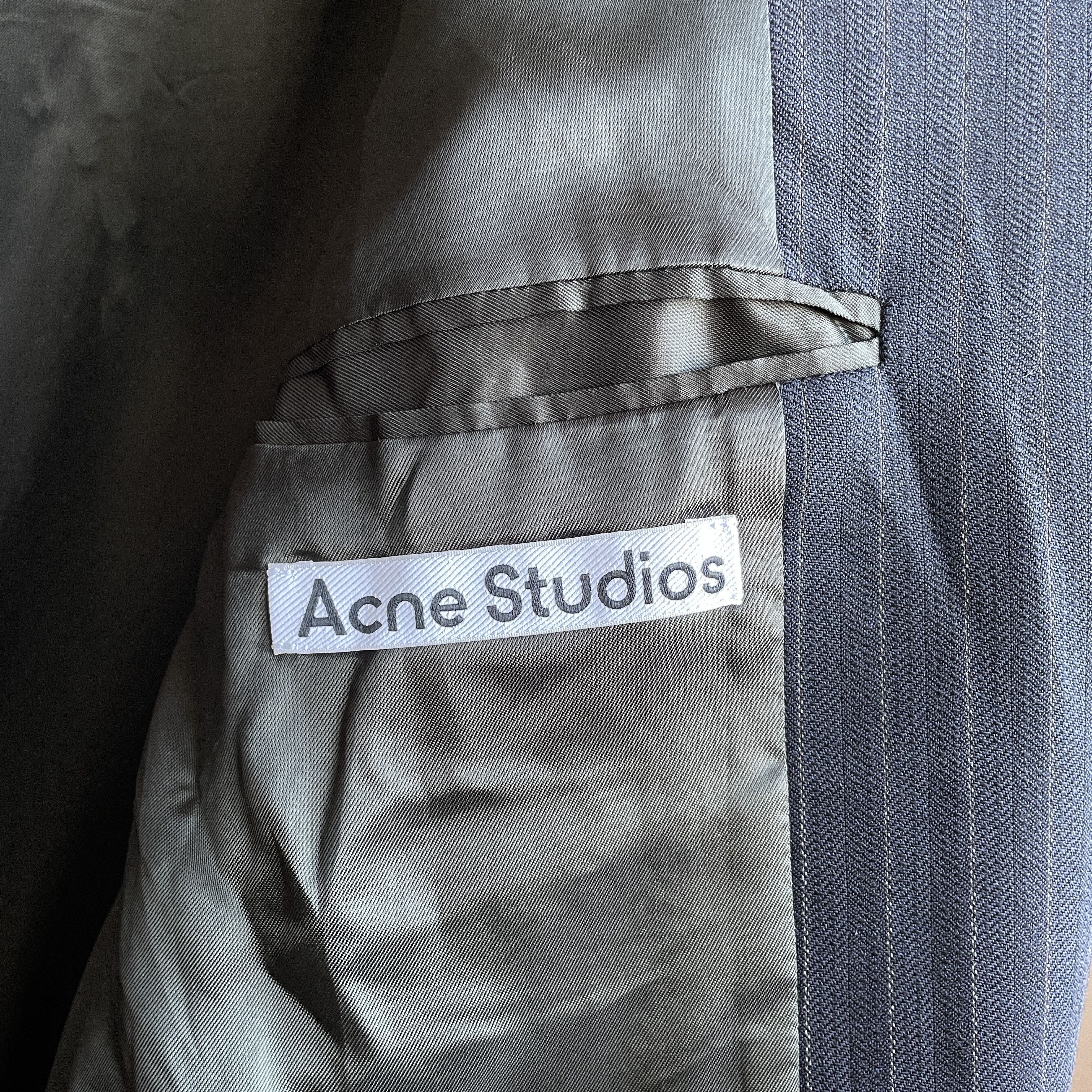 Acne Studios Acne Studios Pinstripe Navy Suit Jacket Blazer Size EUR 52 Size 42R - 7 Thumbnail