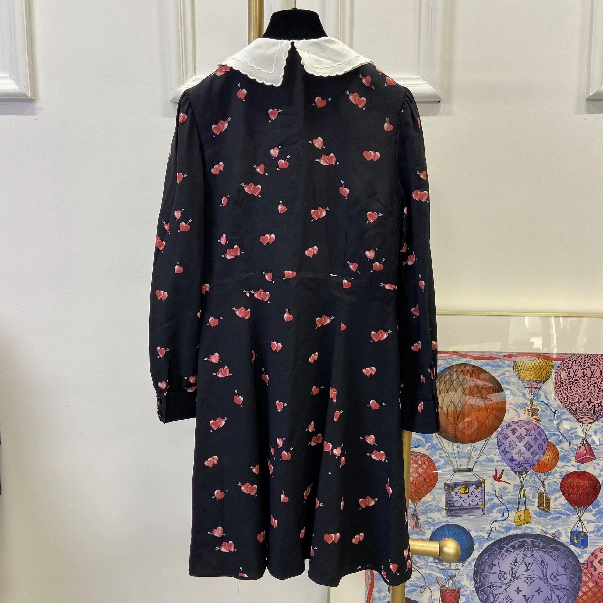 Miu Miu MIUMIU doll collar silk floral dress size 38 Size XS / US 0-2 / IT 36-38 - 3 Thumbnail