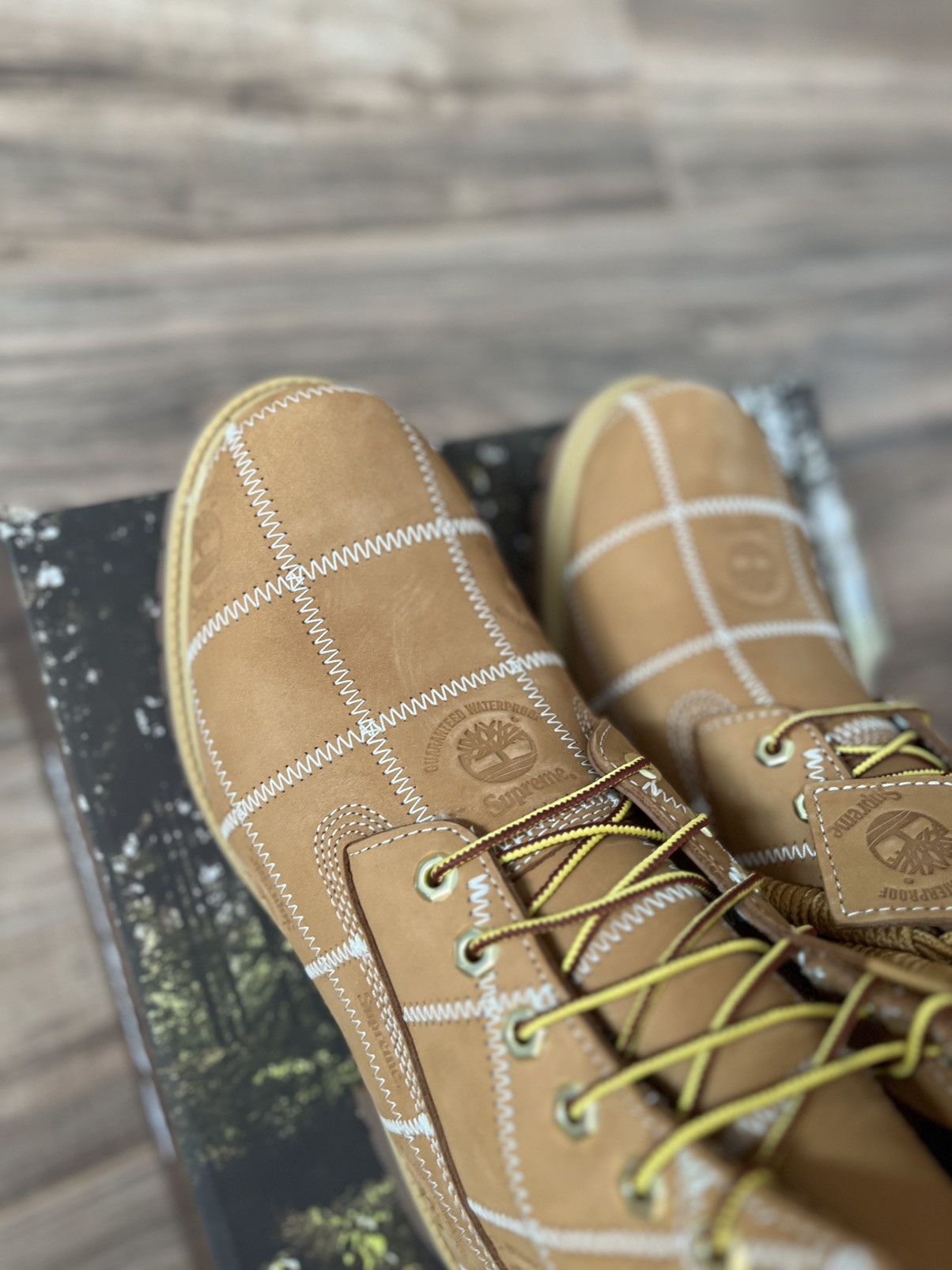 Supreme × Timberland Supreme Patchwork Timberland 6” Premium Waterproof Boot Size US 11 / EU 44 - 5 Thumbnail