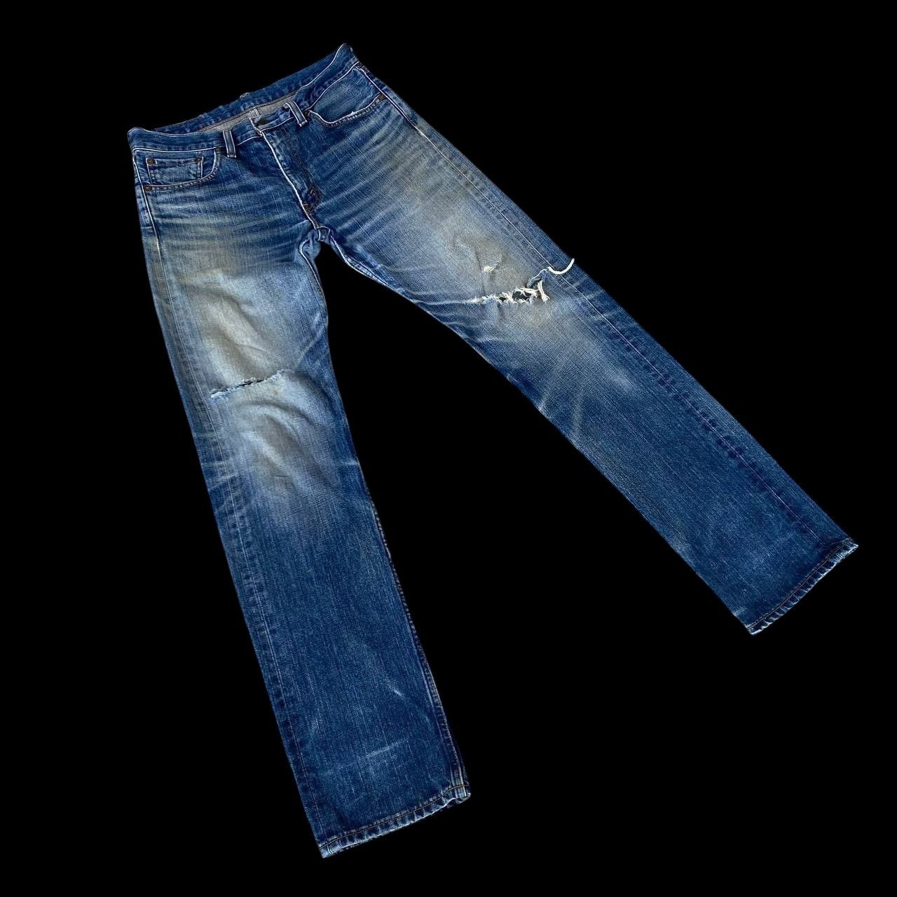 Levi's VINTAGE LEVIS 505 JAPAN DISTRESSED DENIM W32X33 Size US 32 / EU 48 - 7 Thumbnail