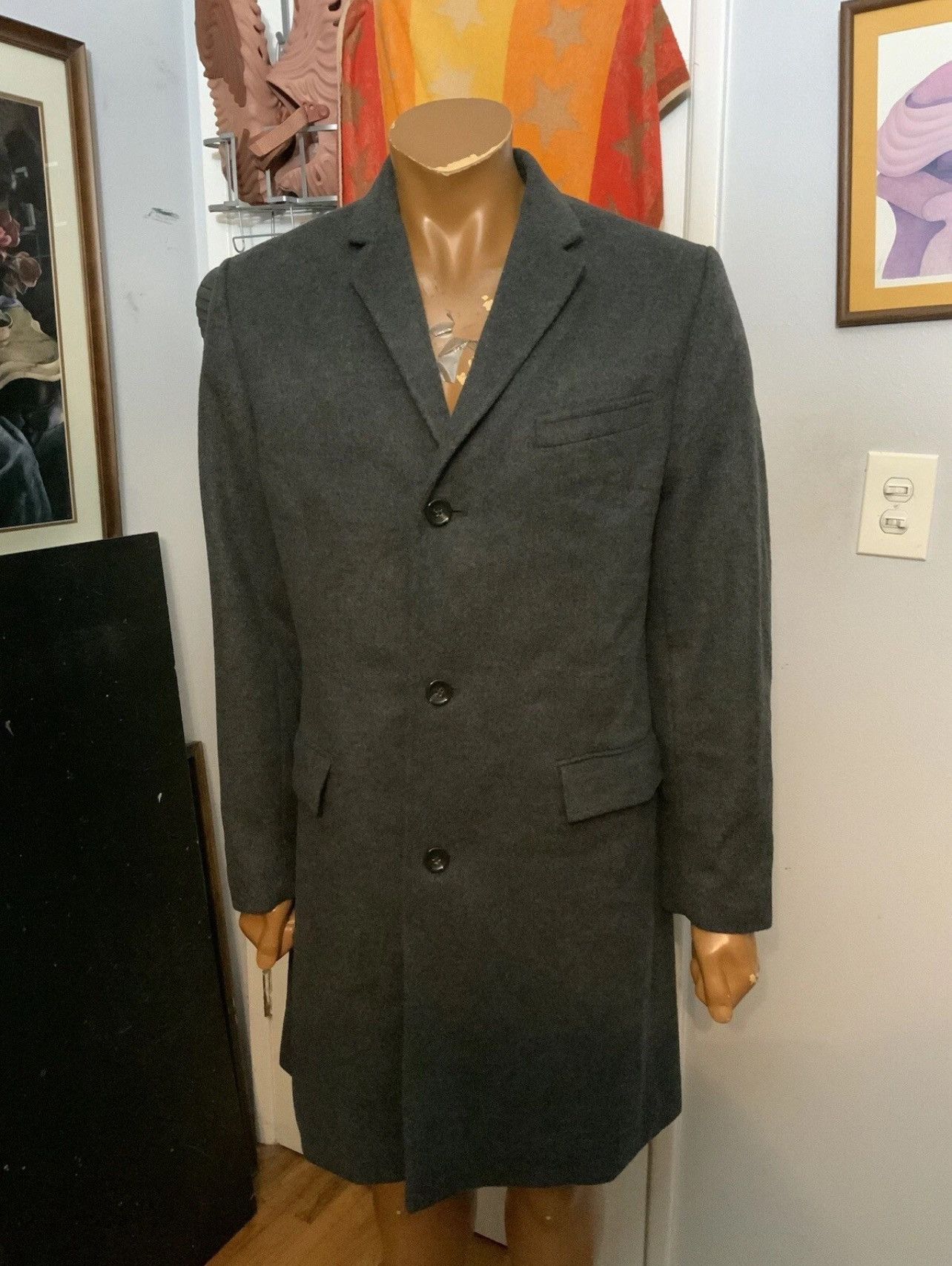 J.Crew $450 J. Crew Ludlow Wool Cashmere Charcoal Overcoat Coat Size US M / EU 48-50 / 2 - 9 Thumbnail