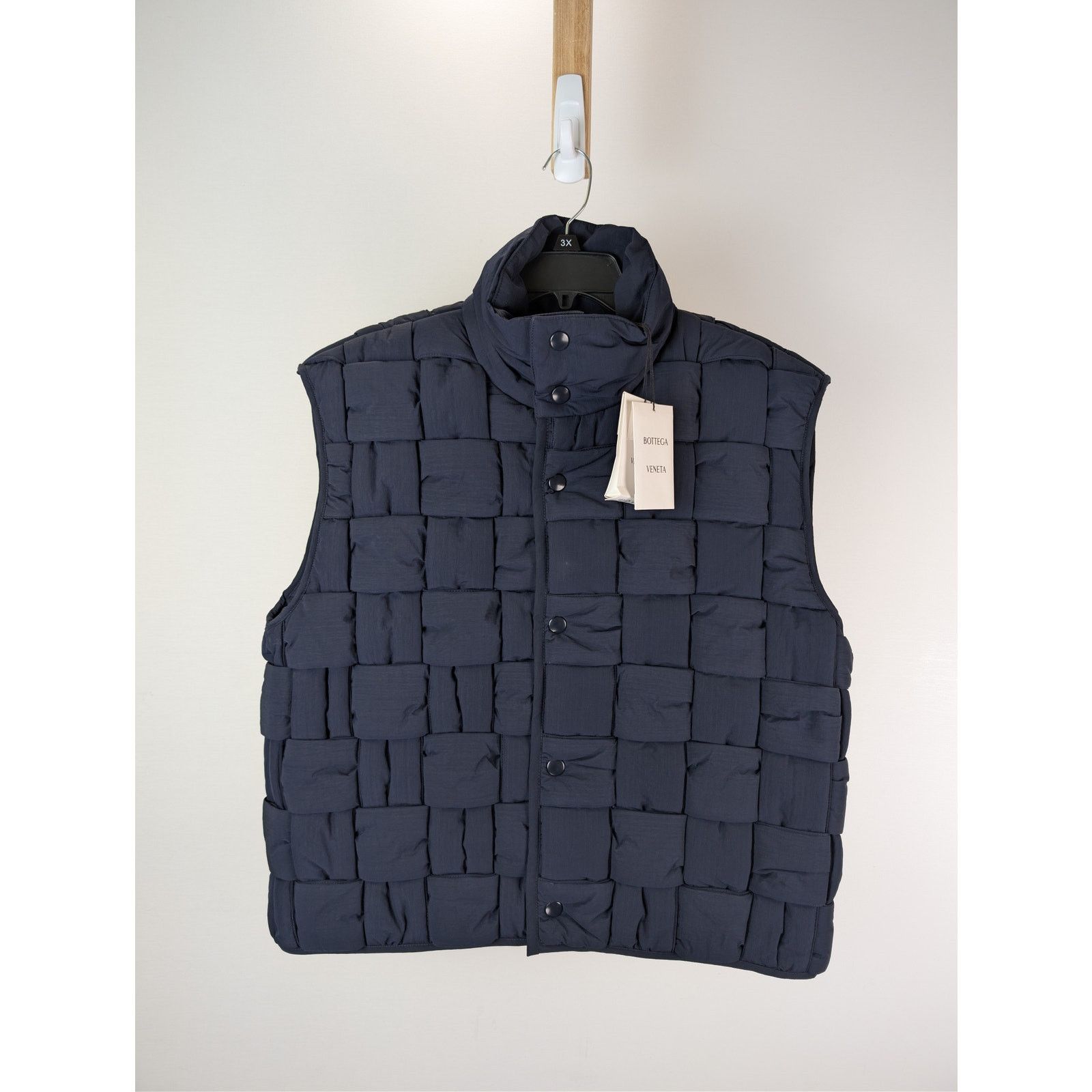 Bottega Veneta o1rshd1 Tech Rip-Stop Nylon Gilet Vest in Blue Size US M / EU 48-50 / 2 - 6 Thumbnail
