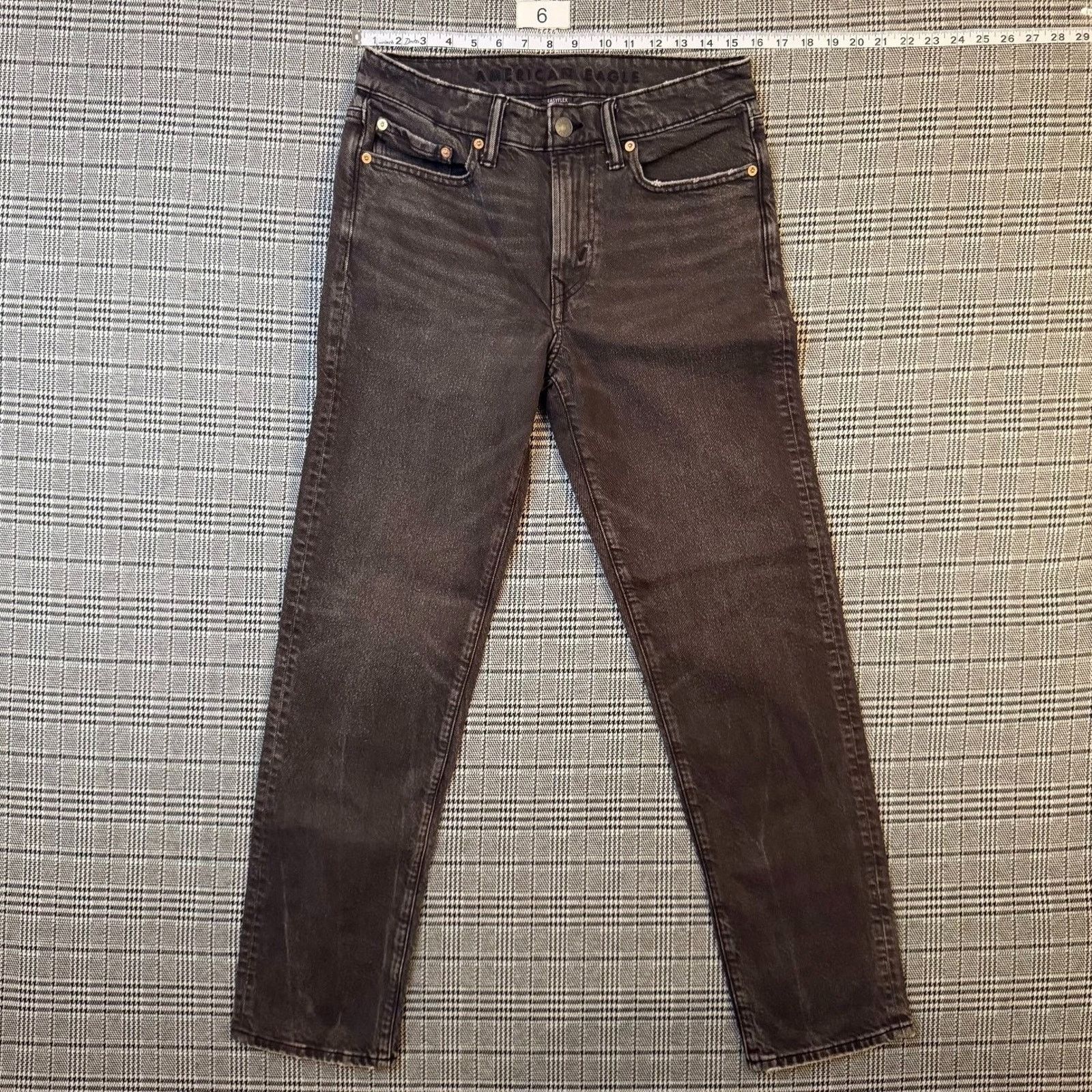 American Eagle Outfitters American Eagle Men Jeans Black Denim Stretch EasyFlex 29x32 Size US 29 - 1 Thumbnail