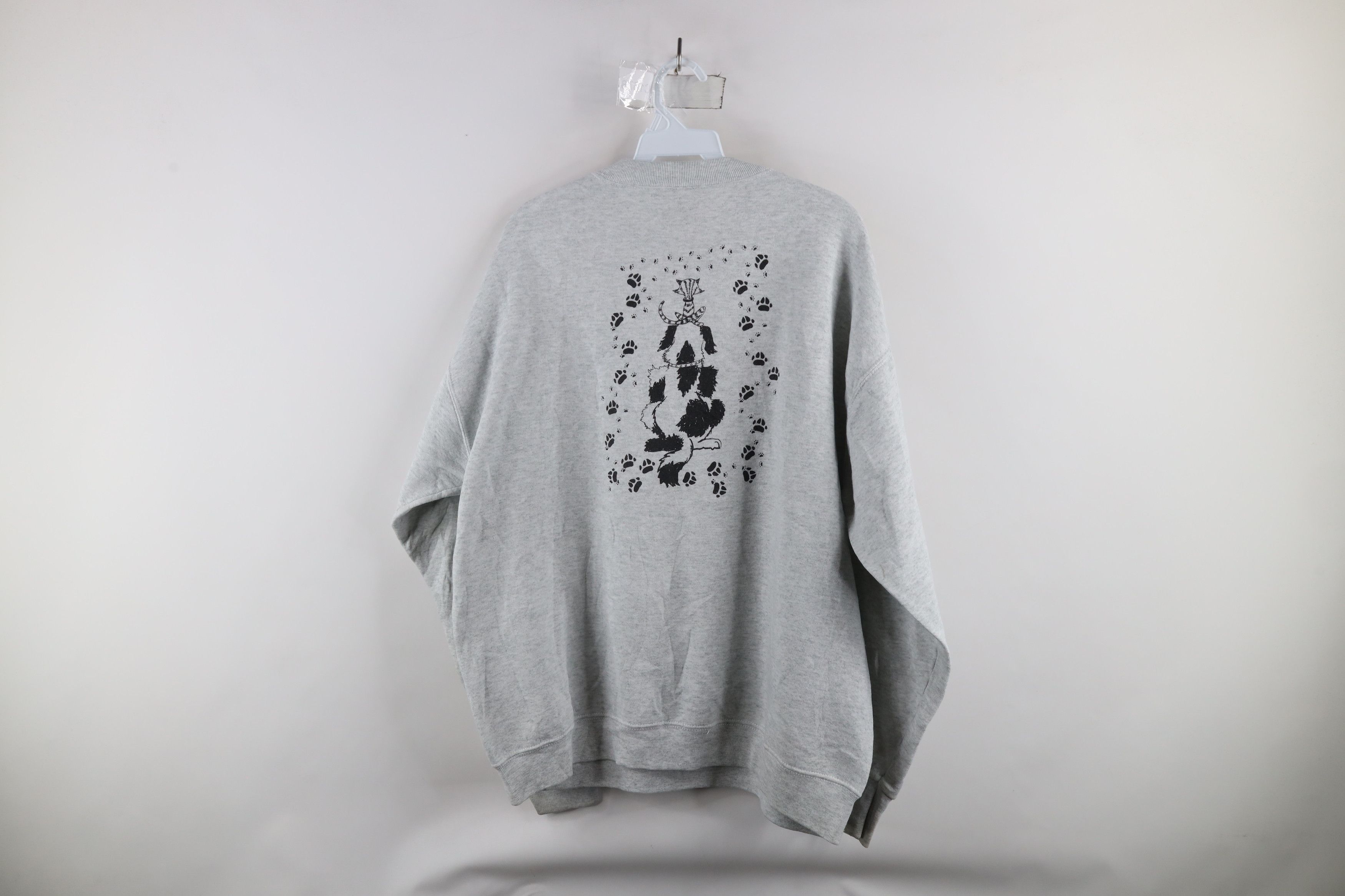 Vintage Vintage 90s Streetwear Humane Society Dog Cat Sweatshirt Size XL / US 12-14 / IT 48-50 - 14 Thumbnail