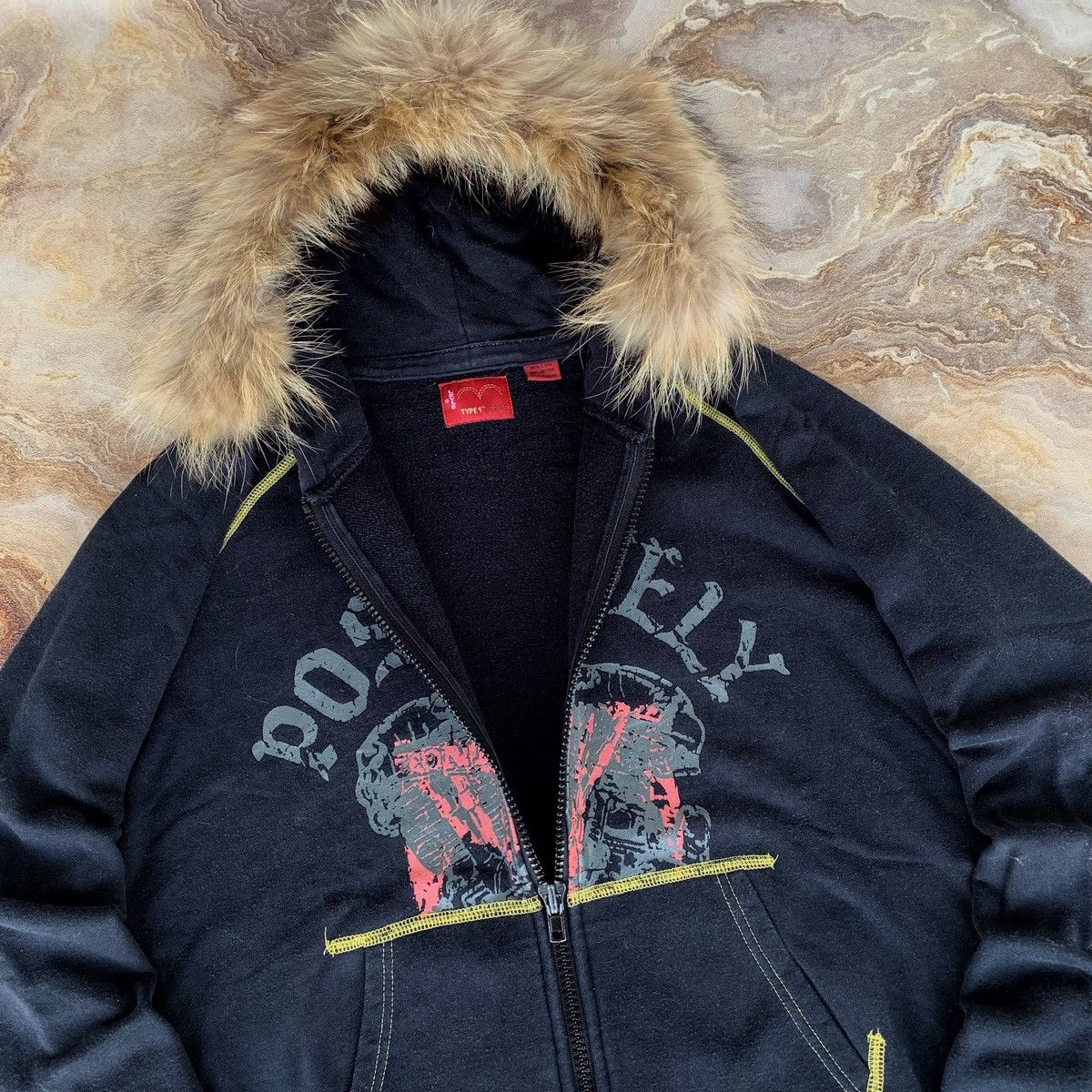 Levi's Vintage Clothing Vtg Levi's Fur Zipper Hoodie Punk Lgb Grunge Vkeii Style Size US L / EU 52-54 / 3 - 3 Thumbnail