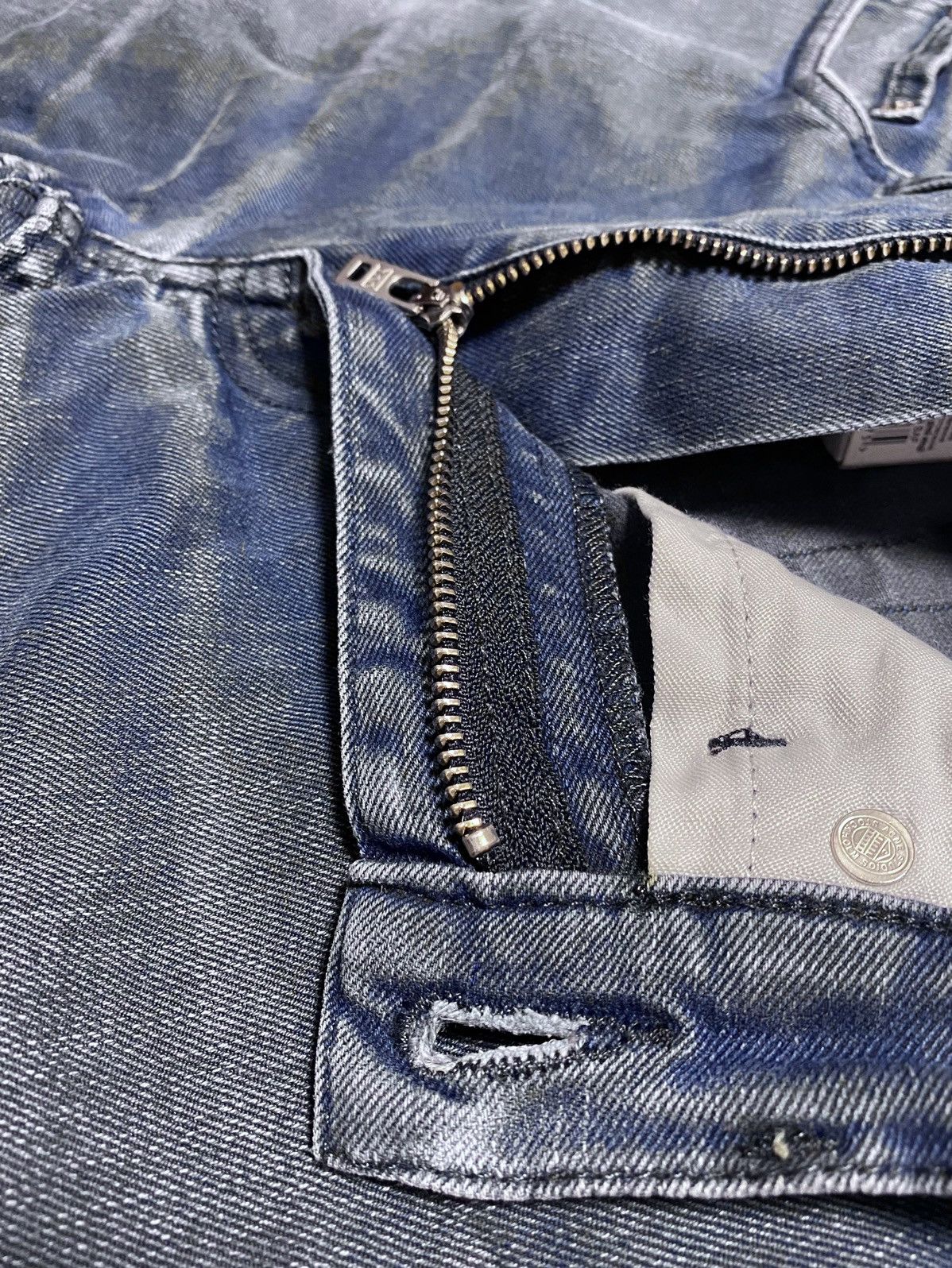 Acne Studios Acne Studios Vega Deep Petrol Washed Blue Stretch Jean Denim Size US 30 / EU 46 - 13 Thumbnail