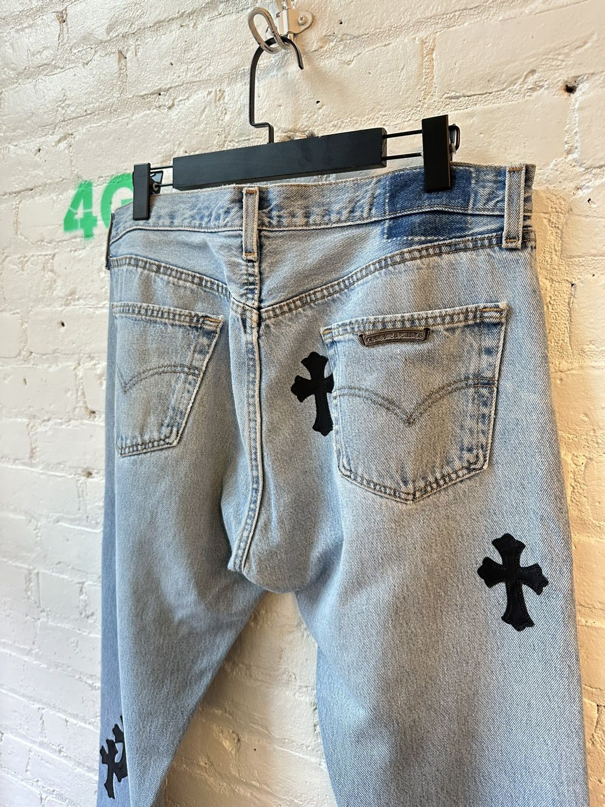 Chrome Hearts CHROME HEARTS LEVIS CROSS PATCH DENIM SZ33 Size US 33 - 7 Thumbnail