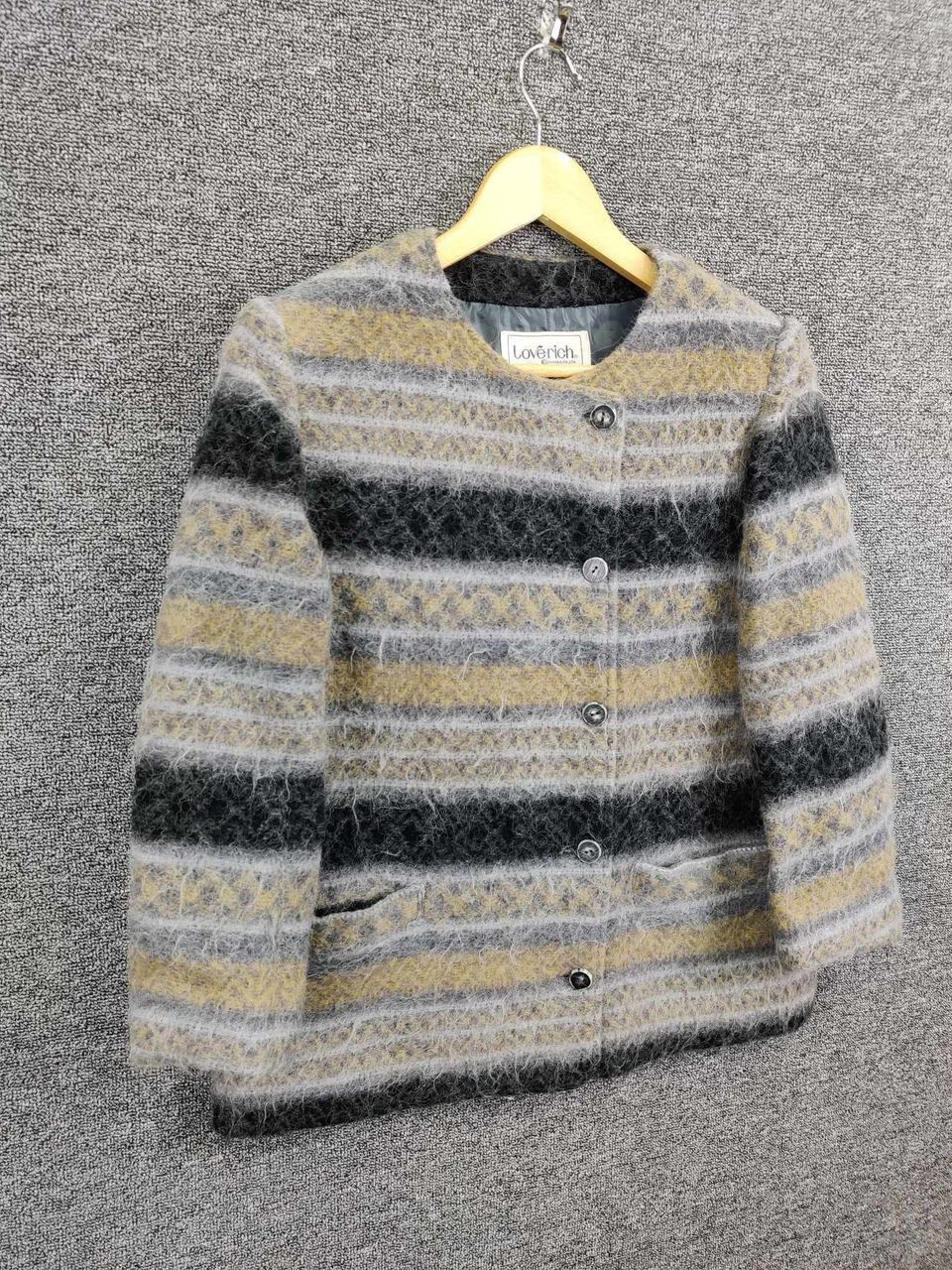 Japanese Brand Love Rich Mohair Cardigan Nice Design Size US M / EU 48-50 / 2 - 5 Thumbnail