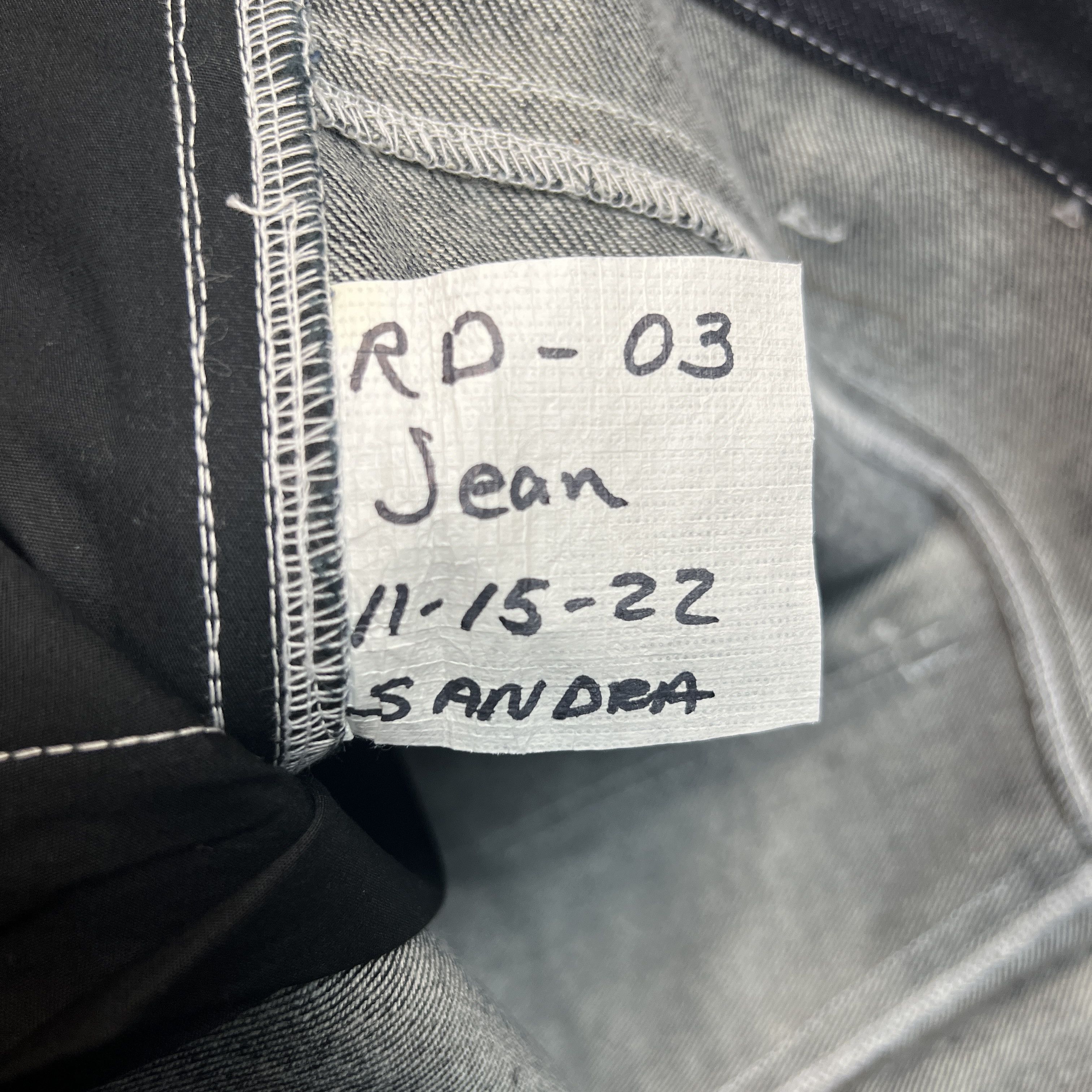 Yeezy Yeezy Kanye West Szn X Raw Denim Jean Sample 1/1 Size US 33 - 5 Thumbnail