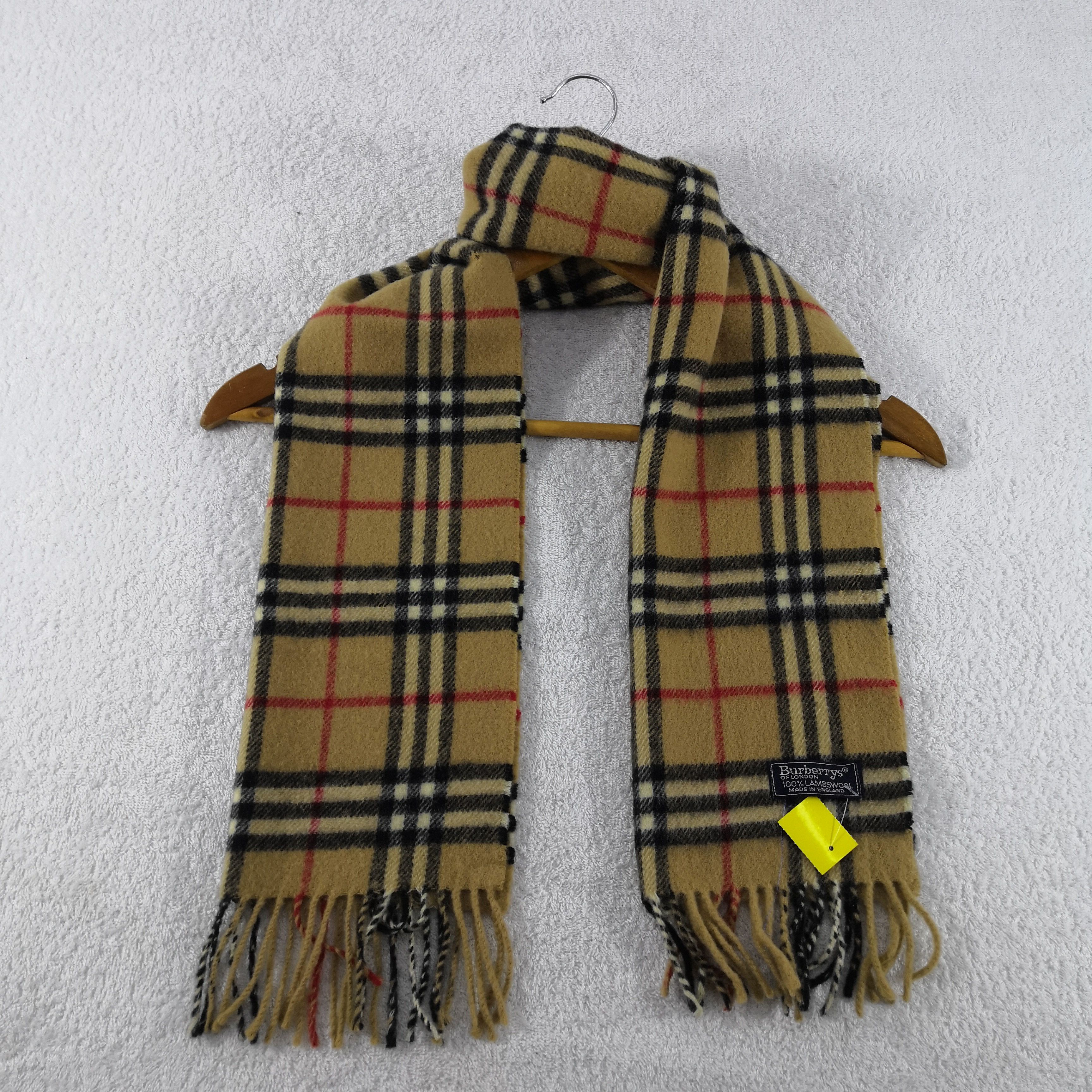 Burberry Vintage Wool Scarf Winter Scarves 56789 Size ONE SIZE - 2 Thumbnail