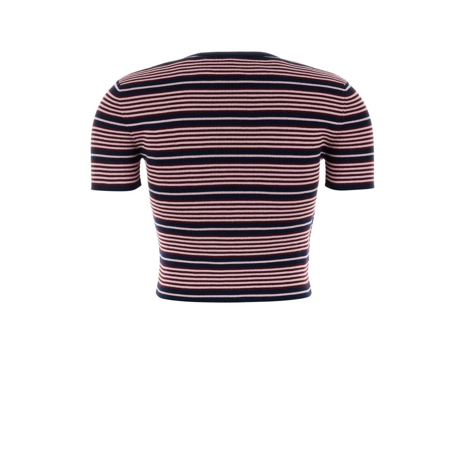Prada PRADA Embroidered Cotton Blend T-shirt New & Authentic (Wome Size L / US 10 / IT 46 - 2 Thumbnail