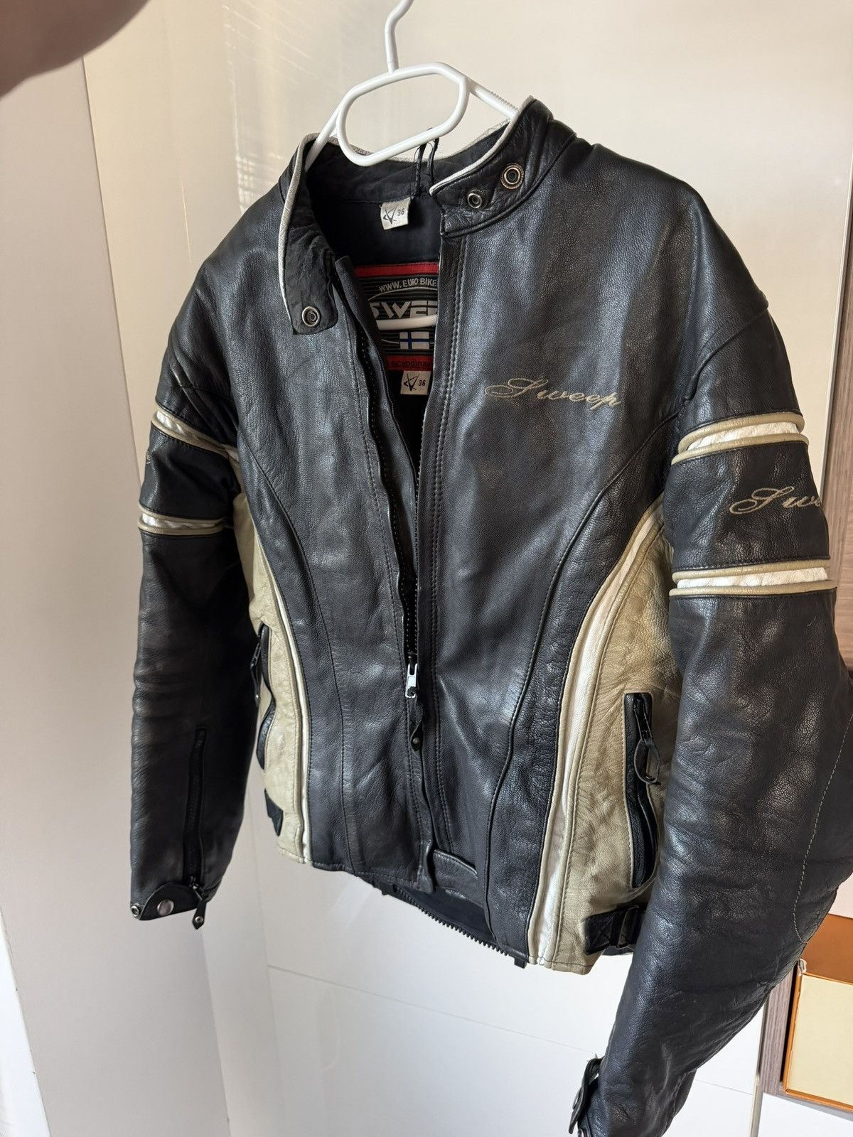 Other 100% Leather Sweep Euro Bike Motorsport Ykk Jacket Size S / US 4 / IT 40 - 4 Thumbnail
