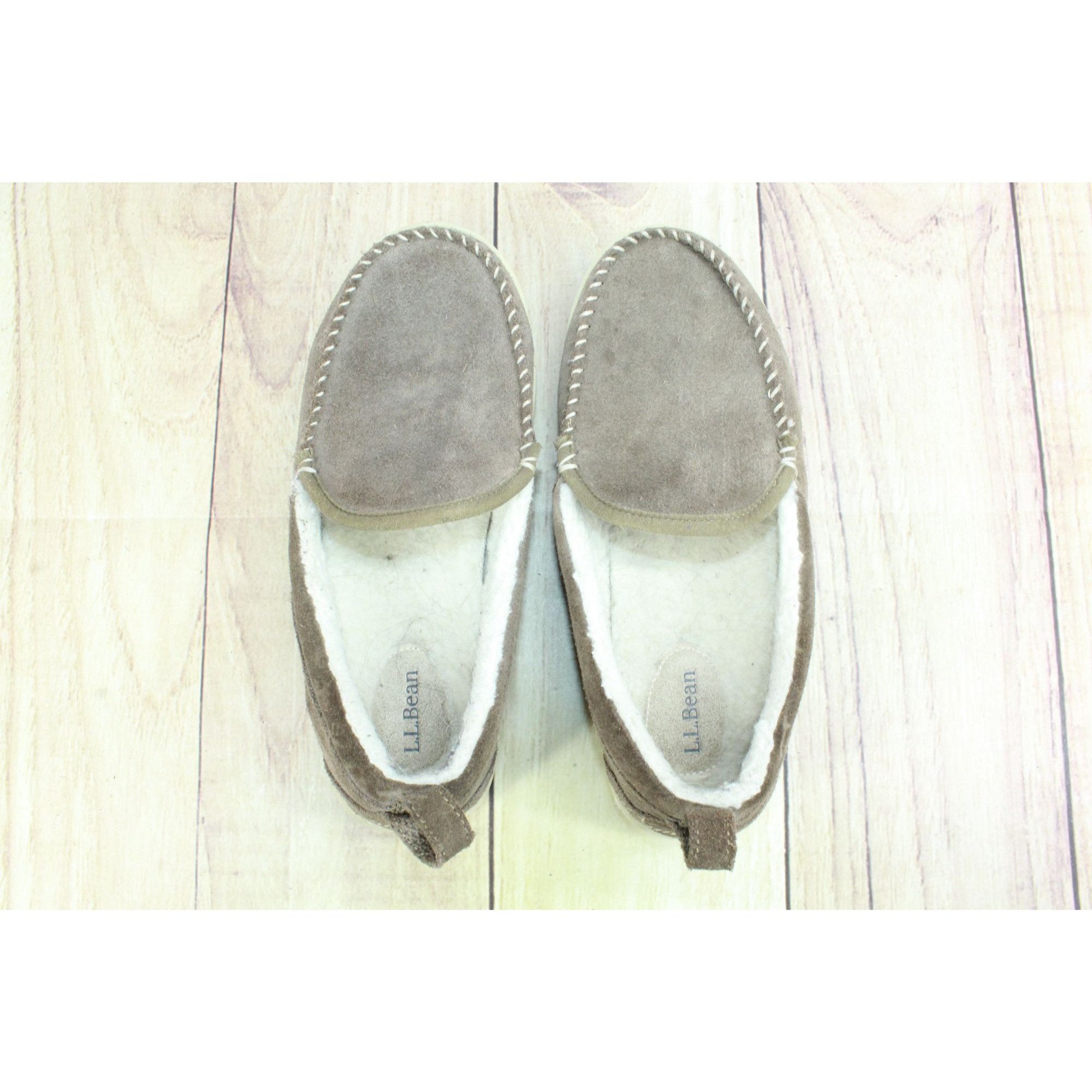 L.L. Bean LL Bean Dark Cement Fleece Lined Mountain Moccasins Size US 8 / IT 38 - 7 Thumbnail