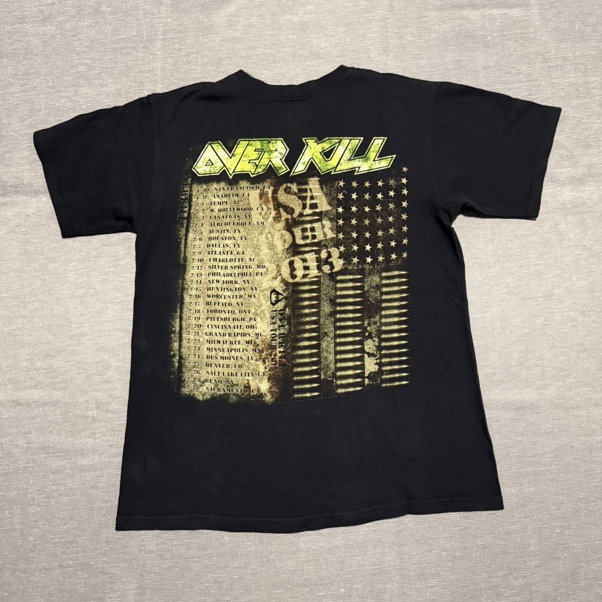 Anvil Overkill Tour 2013 Official Merchandise Tag Anvil Size US M / EU 48-50 / 2 - 2 Thumbnail