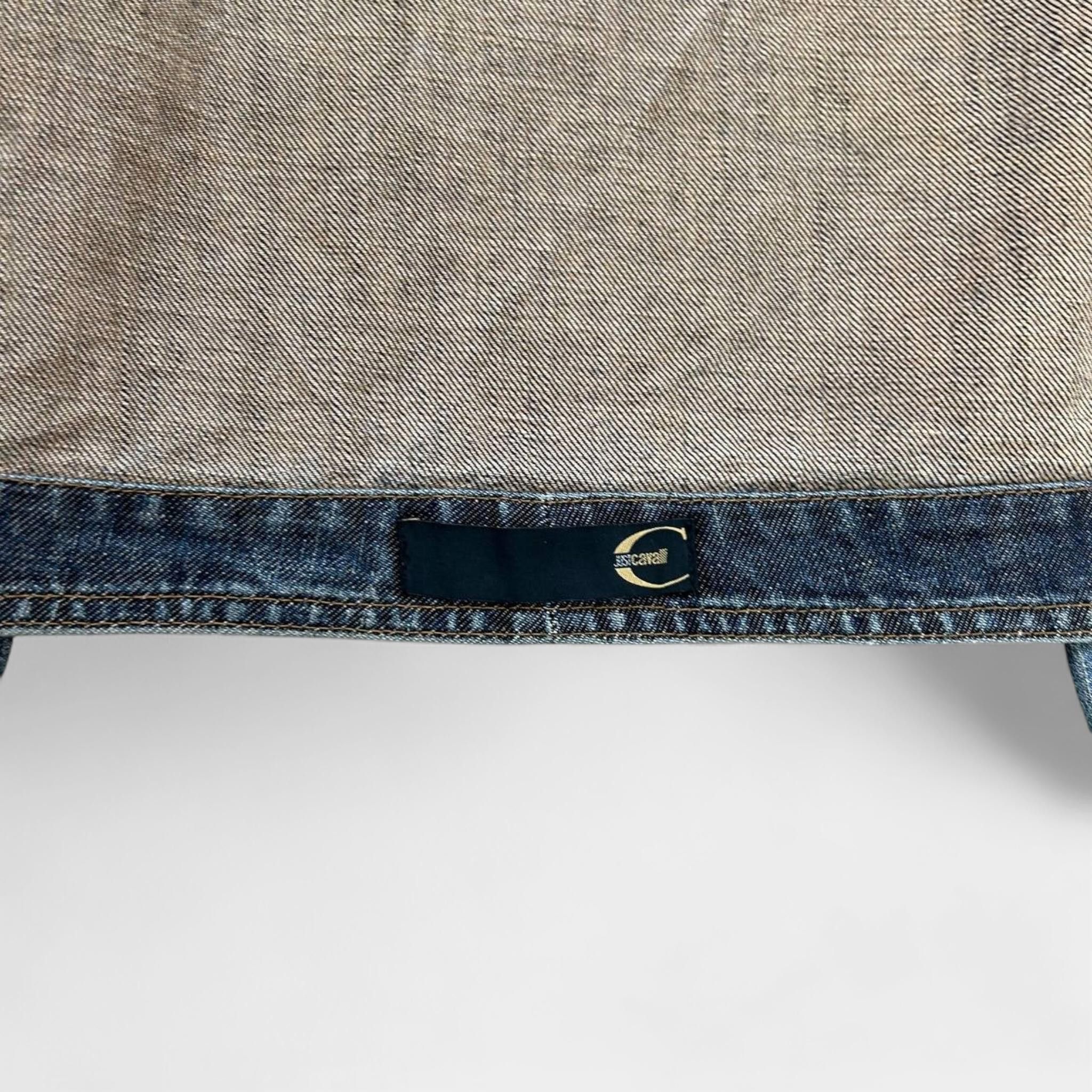 Just Cavalli Just Cavalli Snake Skin Patch Denim Jacket Size S / US 4 / IT 40 - 7 Thumbnail