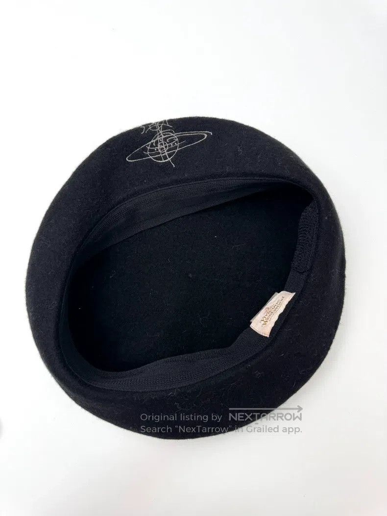 Vivienne Westwood Vivienne Westwood Saturn Logo Beret Size ONE SIZE - 3 Thumbnail