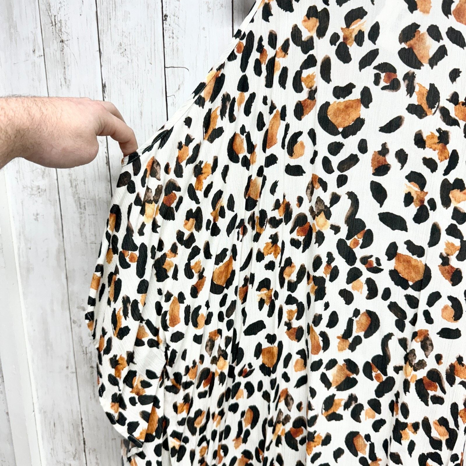 Show Me Your MuMu Show Me Your Mumu Dress S Mini Leopard Print Cold Shoulder Size S / US 4 / IT 40 - 5 Thumbnail