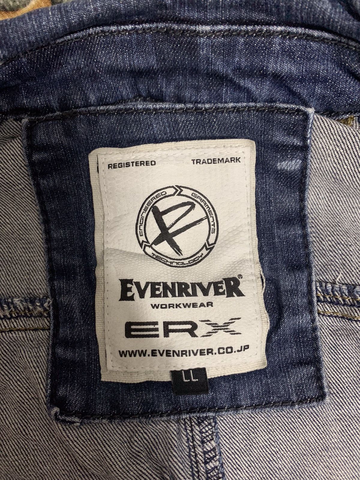 Japanese Brand Vintage Even River Denim Works Wear Jacket Zipper Size US M / EU 48-50 / 2 - 22 Thumbnail