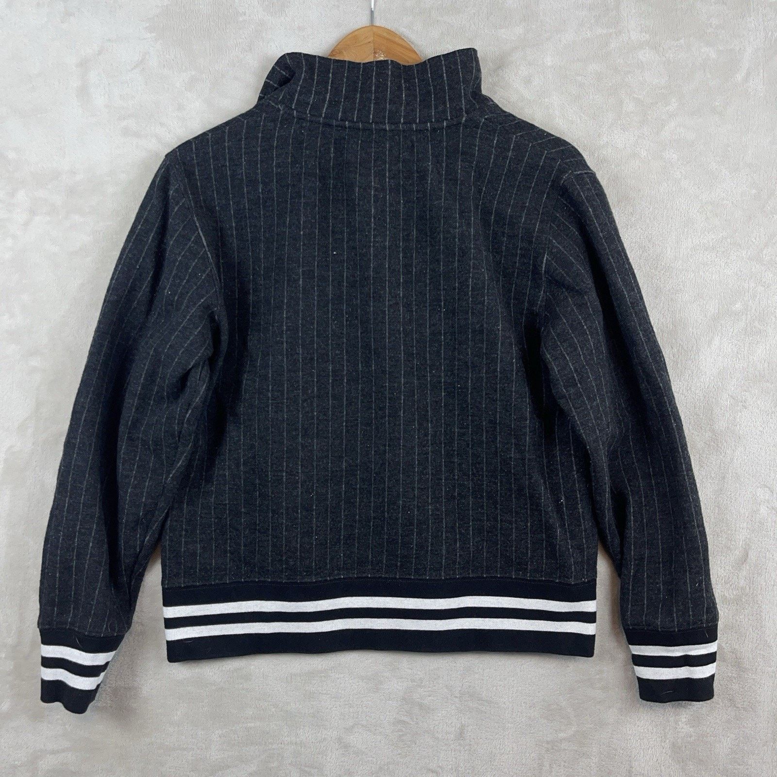 Todd Snyder Todd Snyder x NBA Knicks Wool-Blend Pin Stripe Track Jacket Size US M / EU 48-50 / 2 - 2 Thumbnail