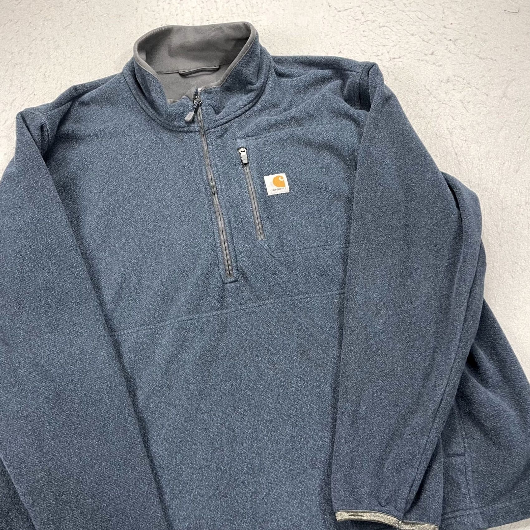 Carhartt Carhartt Jacket Mens 2XL Blue Gray Dalton Fleece Half Zip Pullover Workwear Jacket Mens 2XL Blue Size US XXL / EU 58 / 5 - 3 Thumbnail