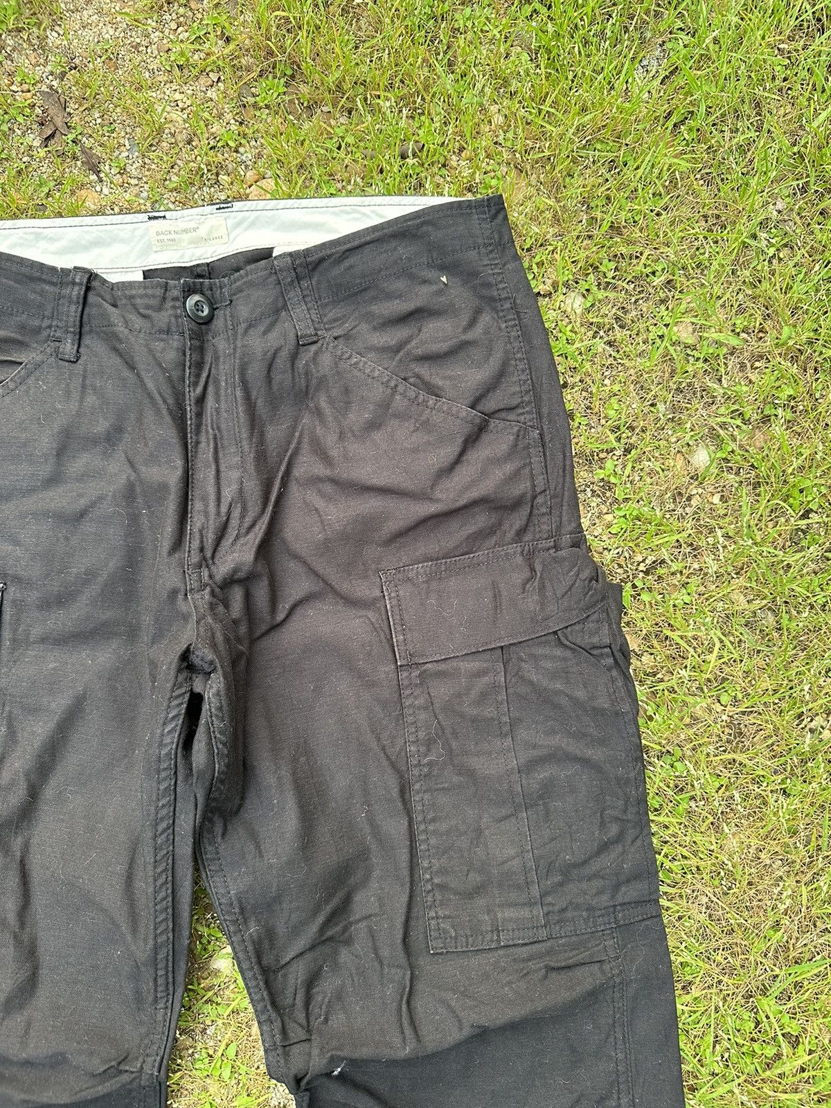 Hunter BACK NUMBER Japan Utility Tactical Big Pocket Cargo Pants Size US 34 / EU 50 - 4 Thumbnail