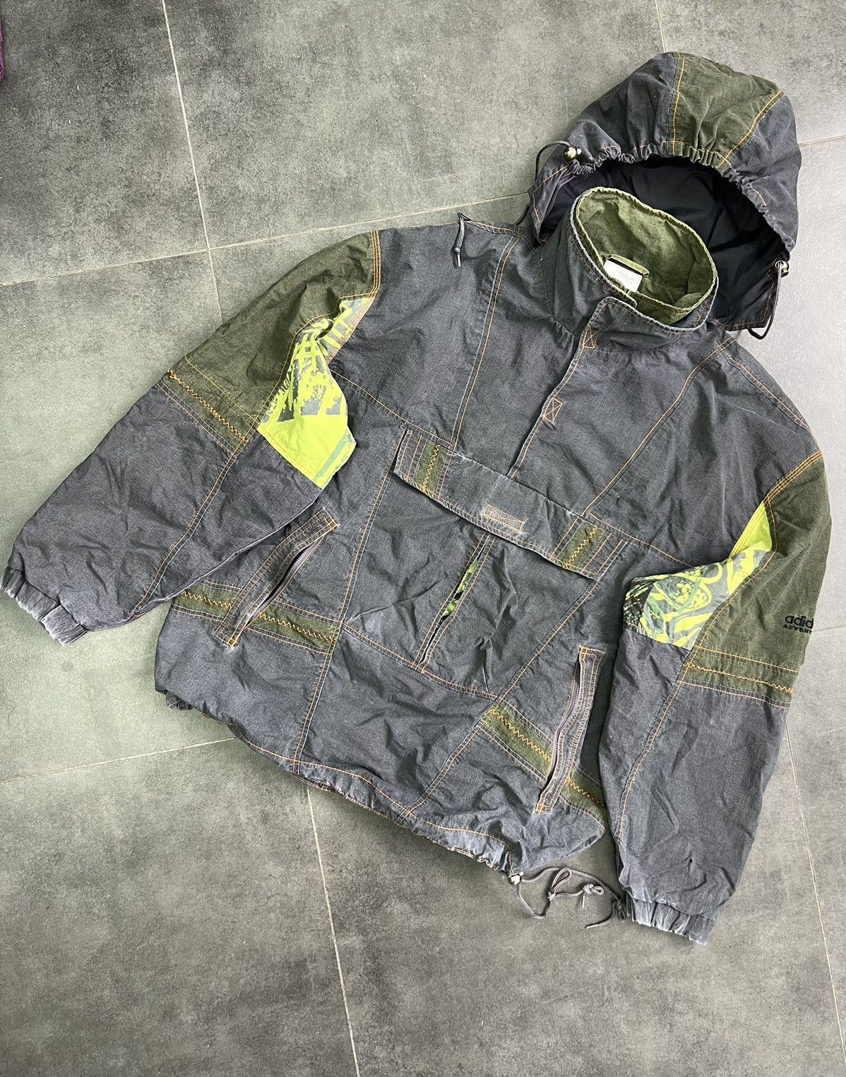 Adidas × Vintage Vintage Adidas Adventure Anorak Windbreaker Jacket Size US L / EU 52-54 / 3 - 4 Thumbnail
