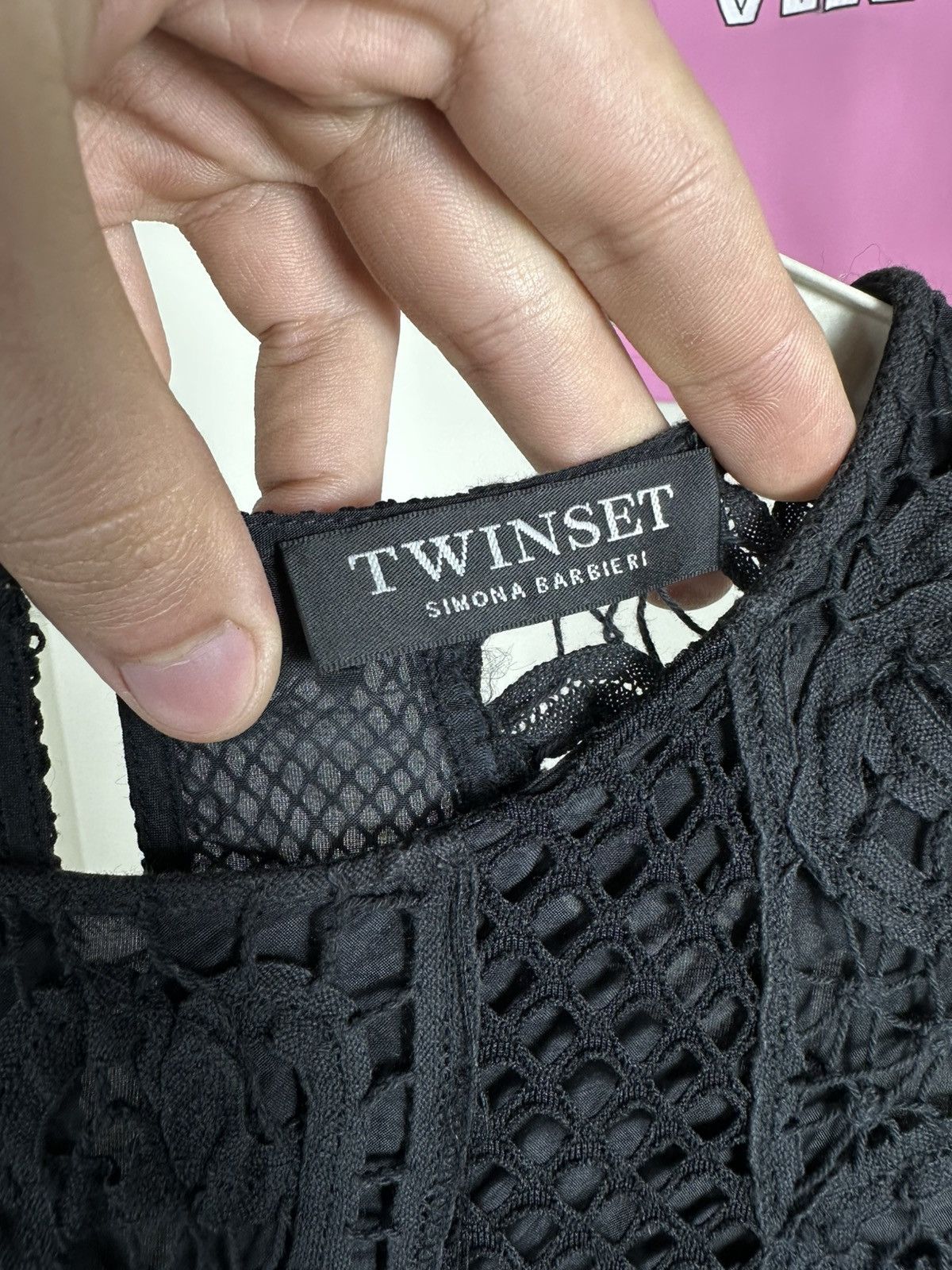 TWINSET Twinset Tank Top Lace Macrame Crochet Size S / US 4 / IT 40 - 9 Thumbnail