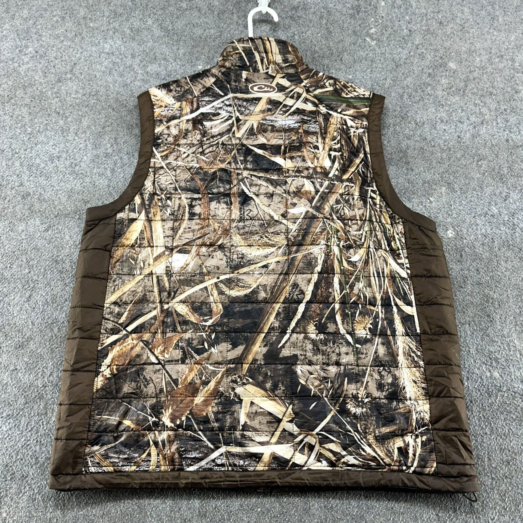 Vintage Drake Vest Mens L Brown Waterfowl Camouflage Realtree Max Puffer Full Zip Polyester Jacket/Coat Dual-Use Puffer Jacket Size US L / EU 52-54 / 3 - 5 Thumbnail