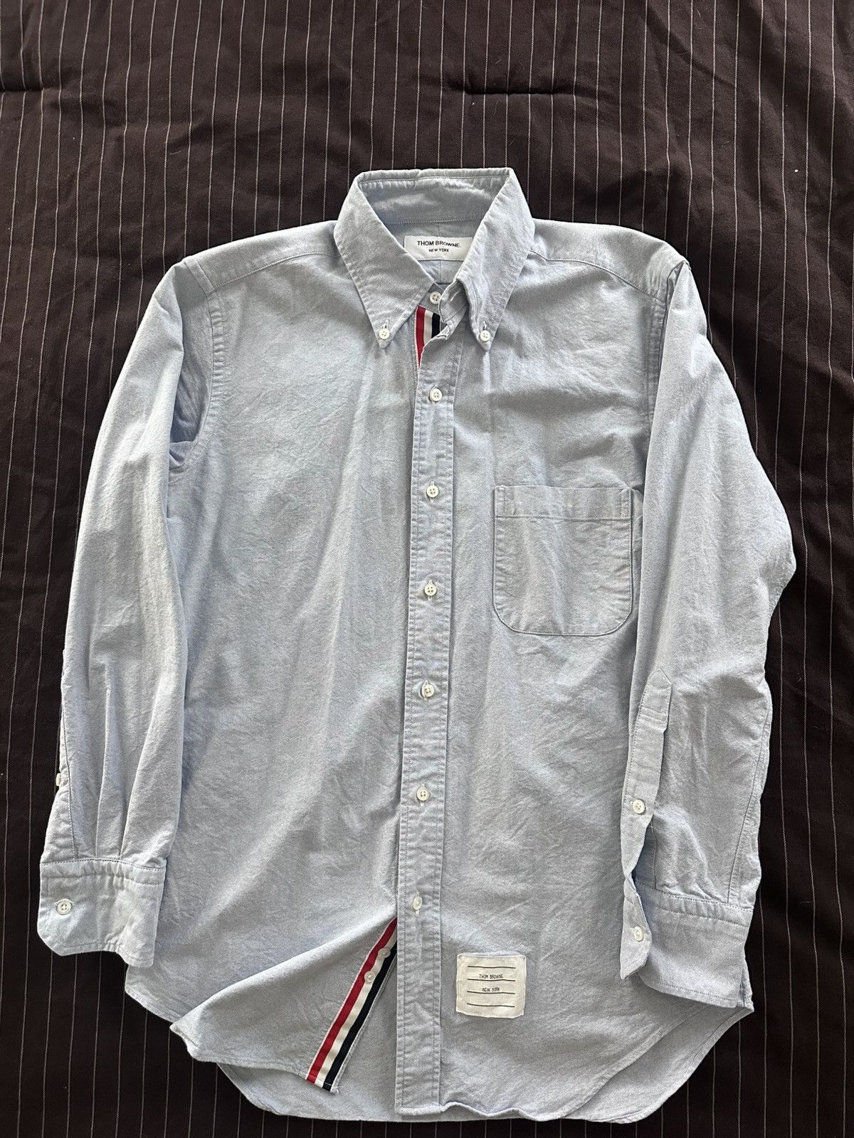 Thom Browne Thom Browne Oxford Classic Fit Size US S / EU 44-46 / 1 - 1 Thumbnail