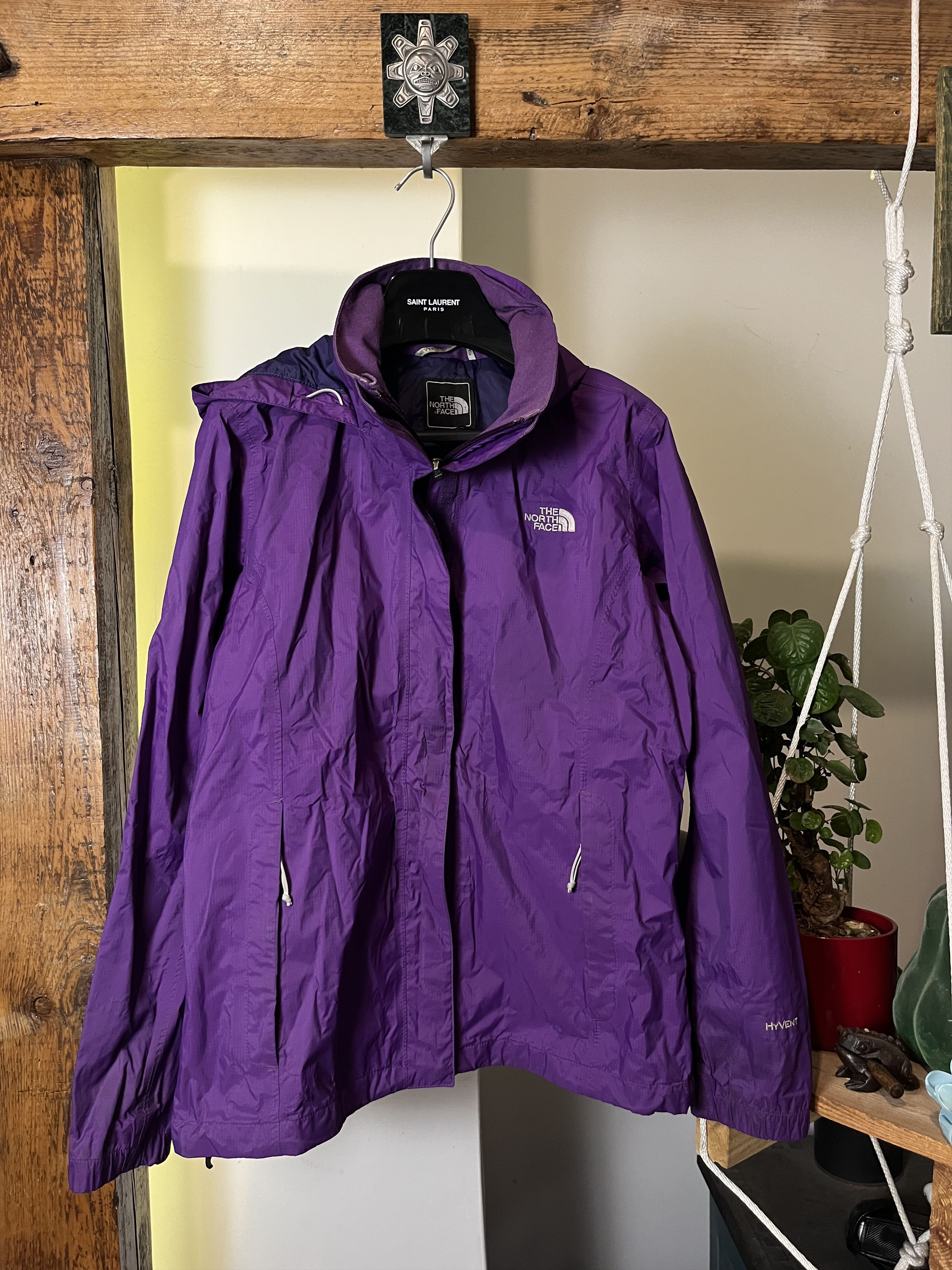 The North Face × Vintage The North Face Hyvent Purple Jacket Size US L / EU 52-54 / 3 - 1 Thumbnail