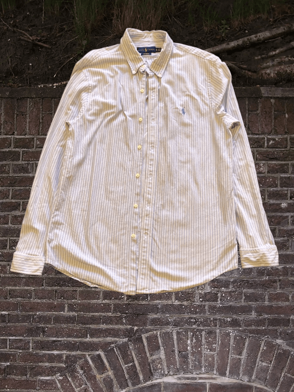 Ralph Lauren Vintage button-down Ralph Lauren shirt Y2K Knit oxford Size US XL / EU 56 / 4 - 1 Thumbnail